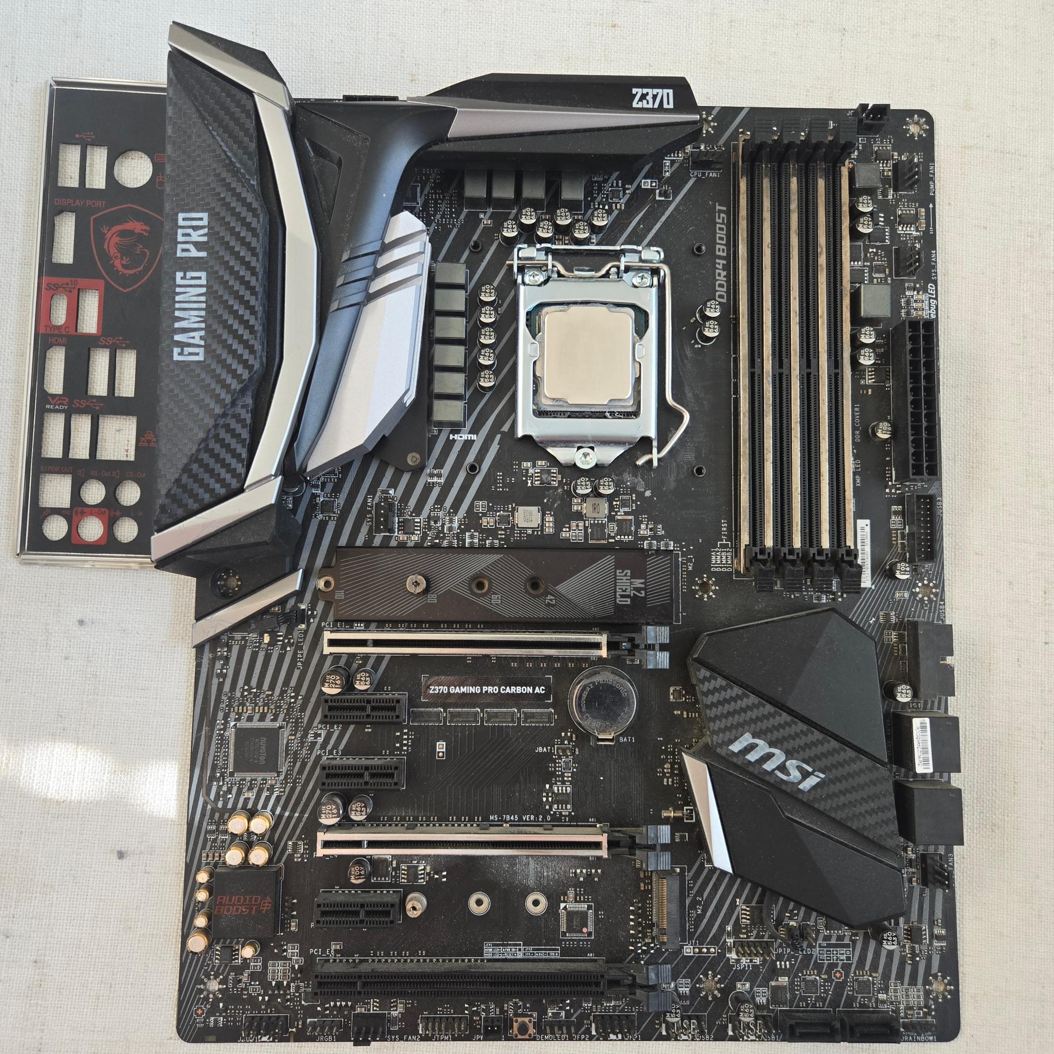 i7-8700K + Z370 Gaming Pro Carbon AC Bundle - Used