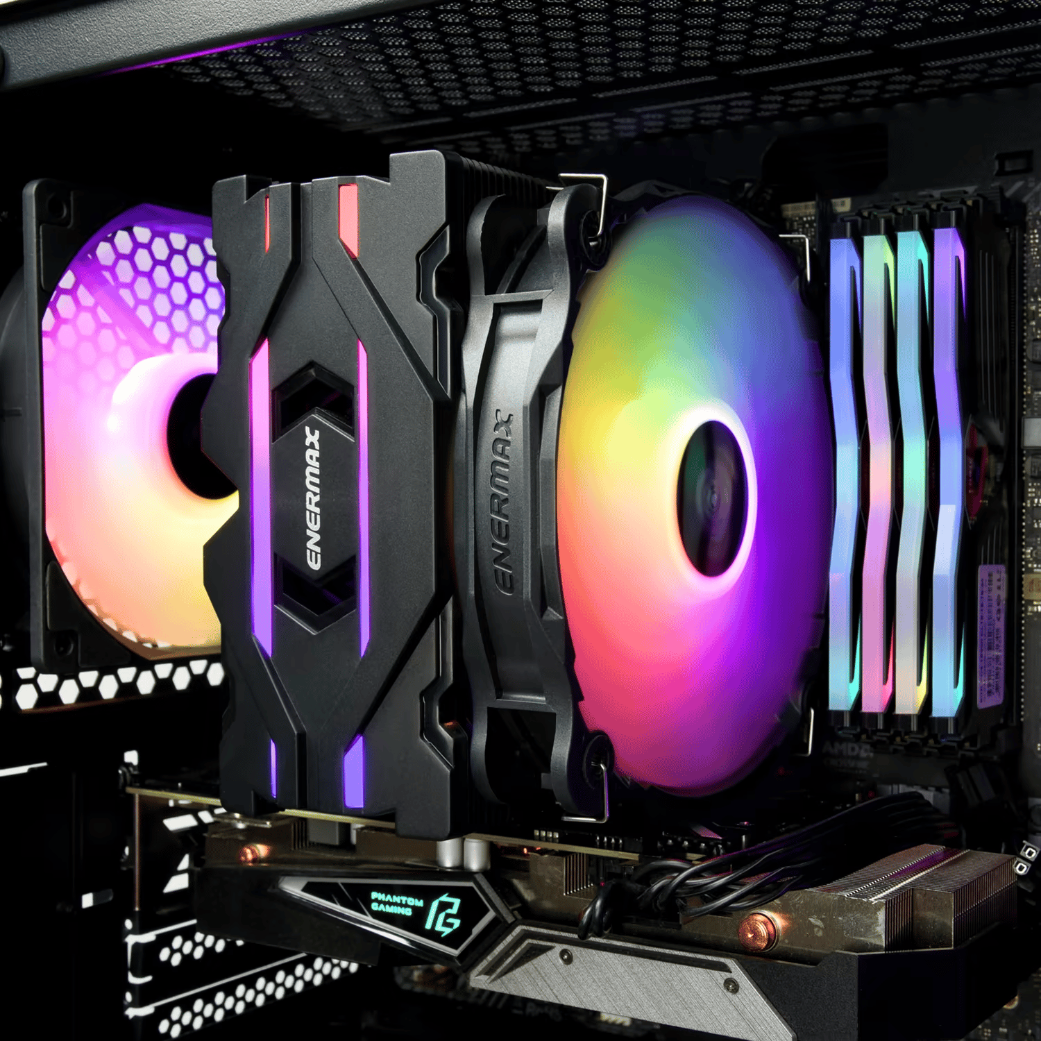 Enermax ETS-F40 140mm ARGB CPU Air Cooler -  LGA 1700 & AM5 Kit Included