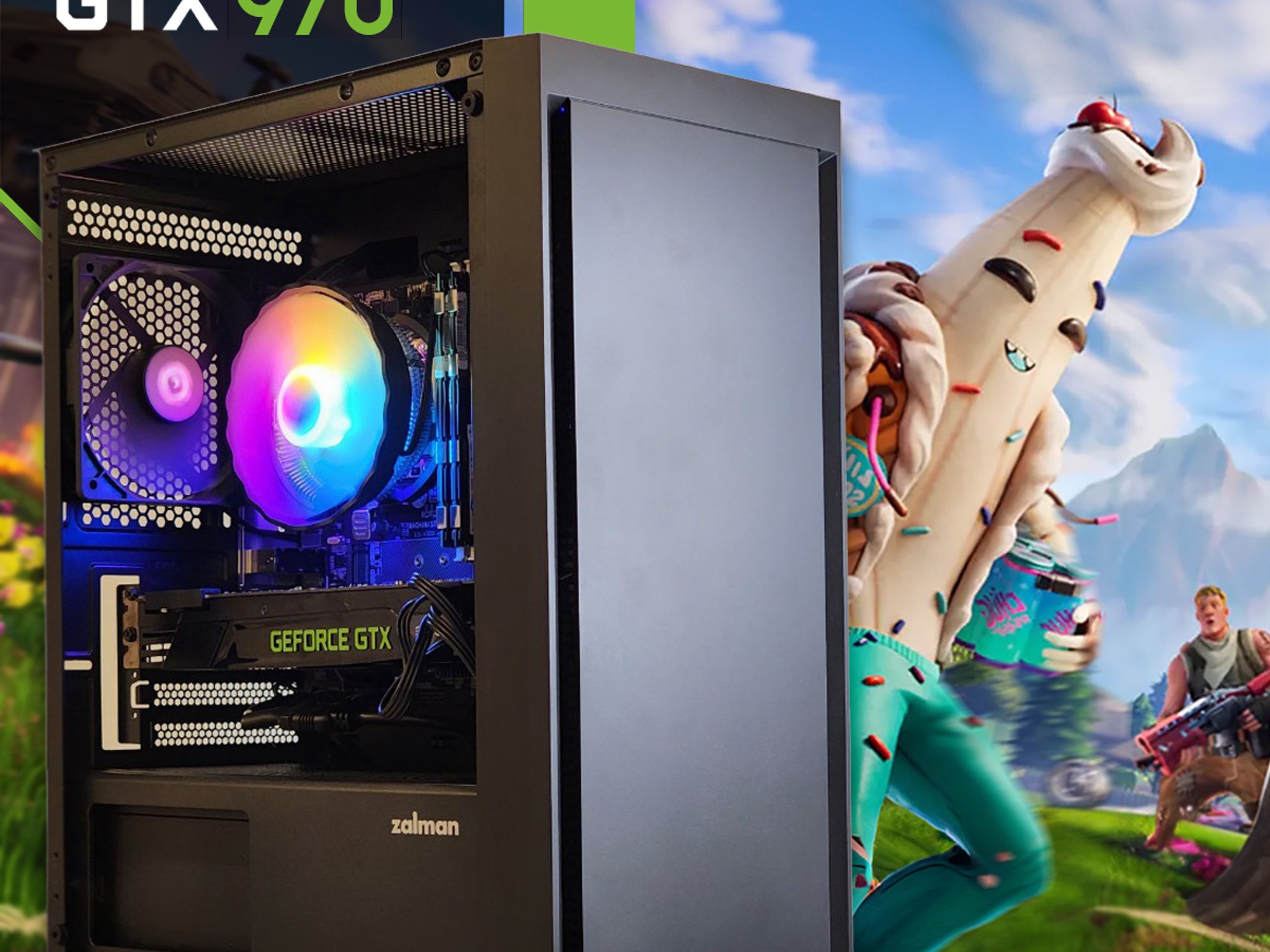 💰 Budget Gaming PC | GEFORCE GTX 970, INTEL 8-CORE CPU, 16GB RAM, 128GB SSD + 320GB HDD, WIFI & BT