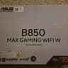 ASUS B850 MAX GAMING WIFI W AM5 ATX Motherboard Brand New In Box Sealed