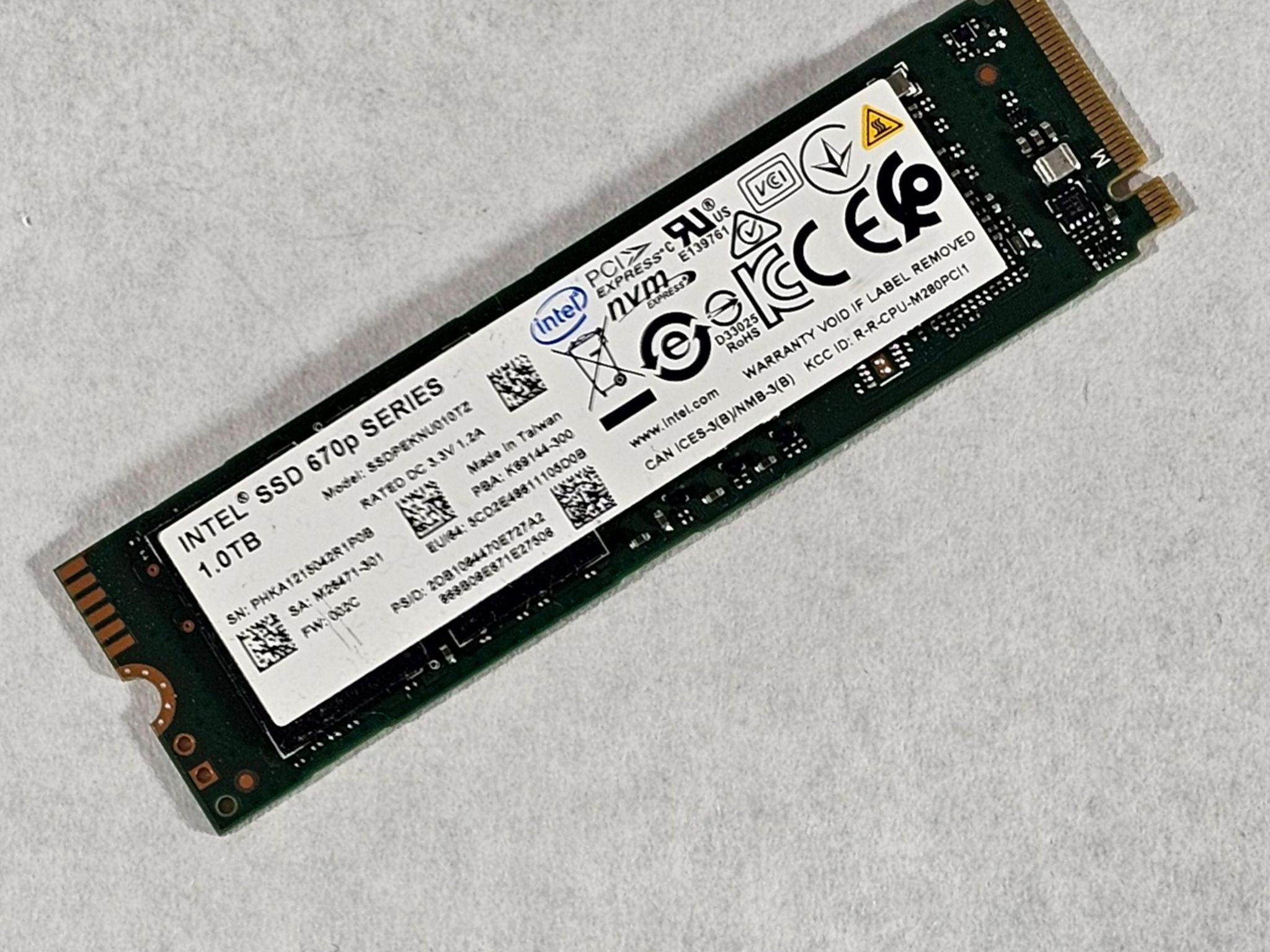 1TB NVMe M.2 SSD Intel 670p Series