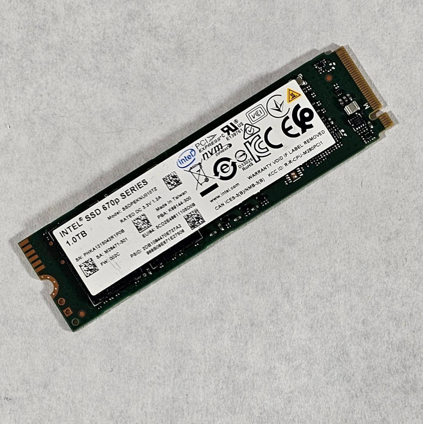 1TB NVMe M.2 SSD Intel 670p Series
