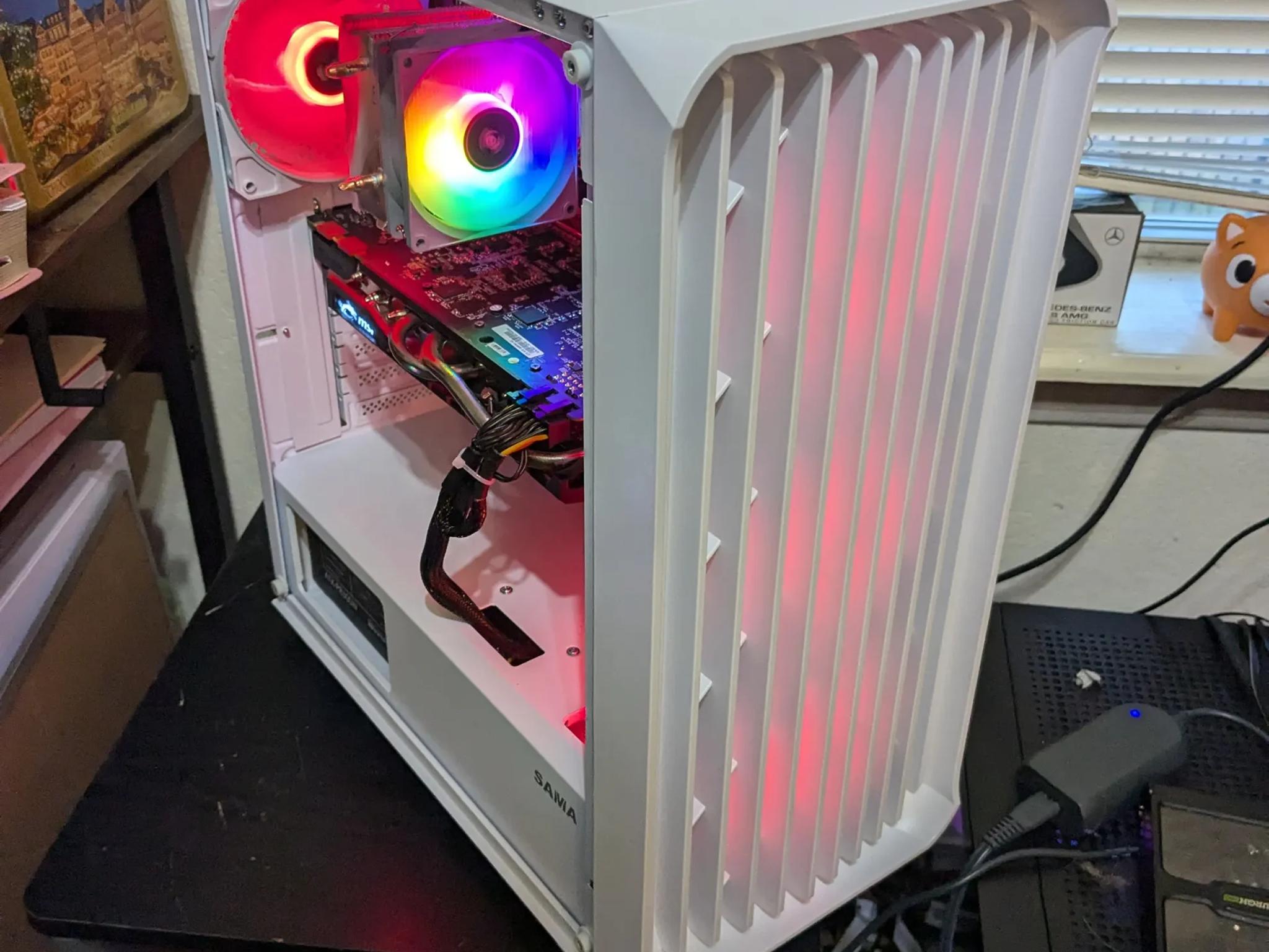 SCRATCH AND DENT Xeon 6 Core, GTX 970 4GB, 16GB RAM, 480GB SSD, WiFi, RGB (No Glass Panel!)