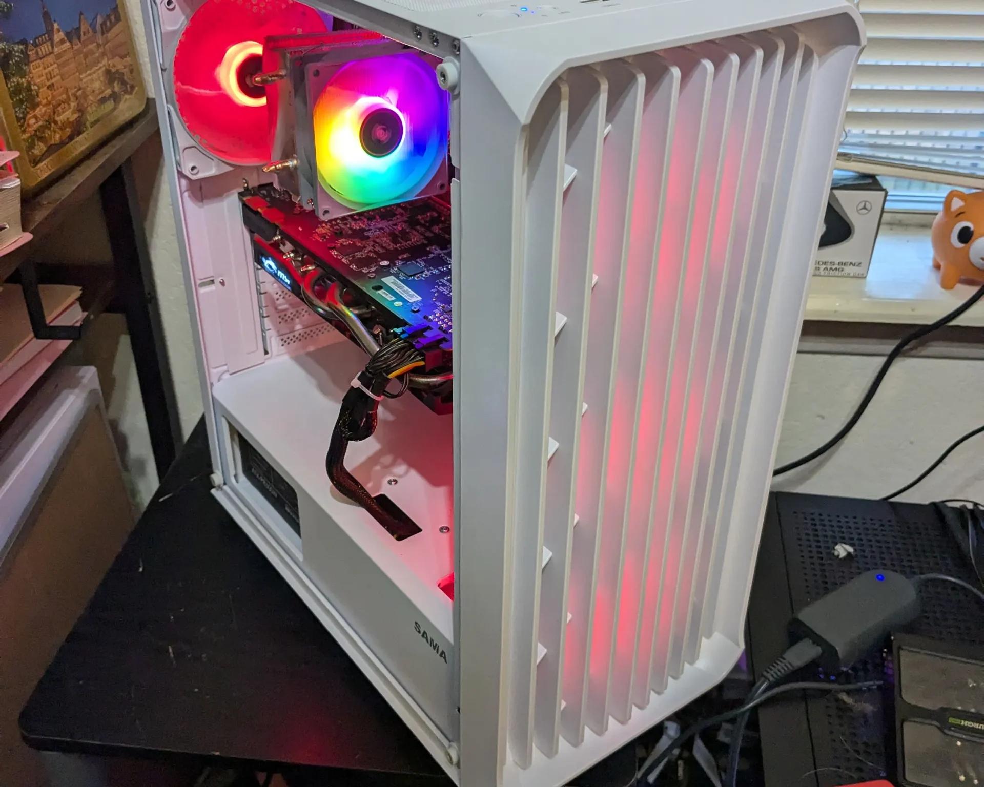 SCRATCH AND DENT Xeon 6 Core, GTX 970 4GB, 16GB RAM, 480GB SSD, WiFi, RGB (No Glass Panel!)