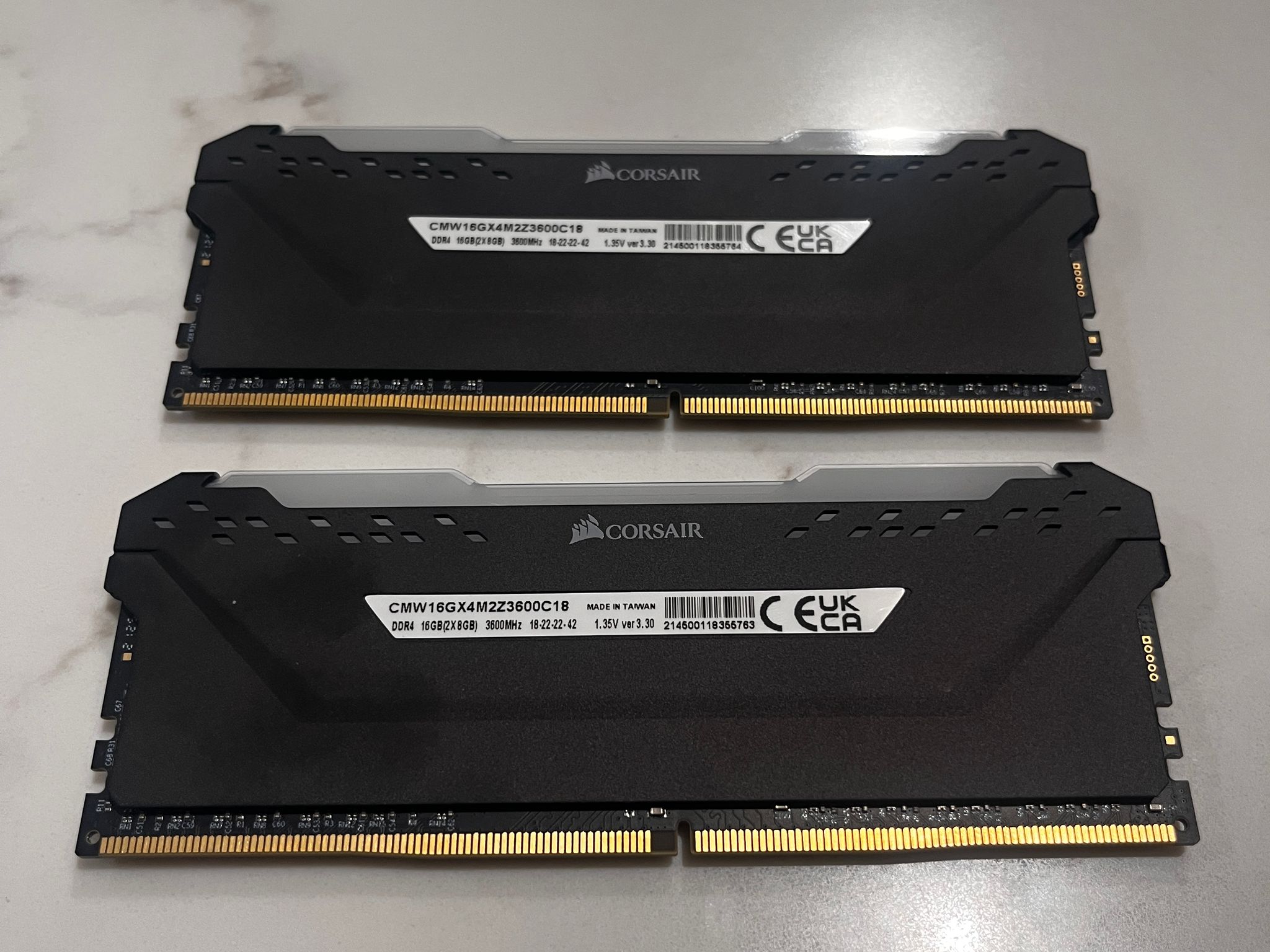 Corsair Vengeance RGB PRO DDR4 RAM 16GB (2x8GB) 3600MHz