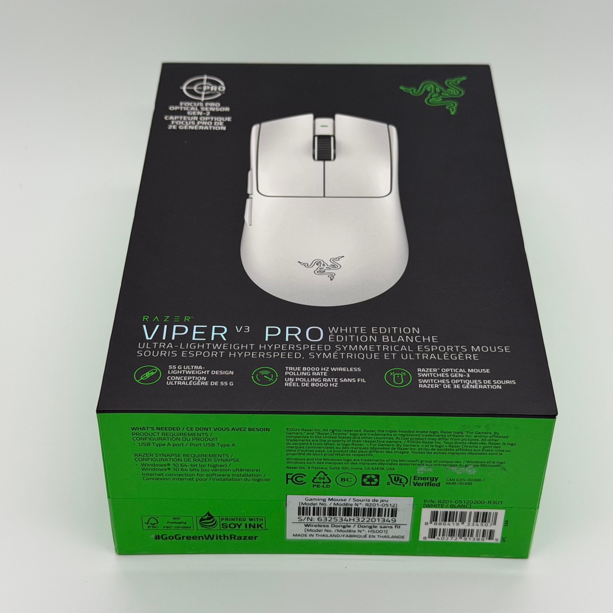 Razer Viper V3 Pro White Edition Gen-3