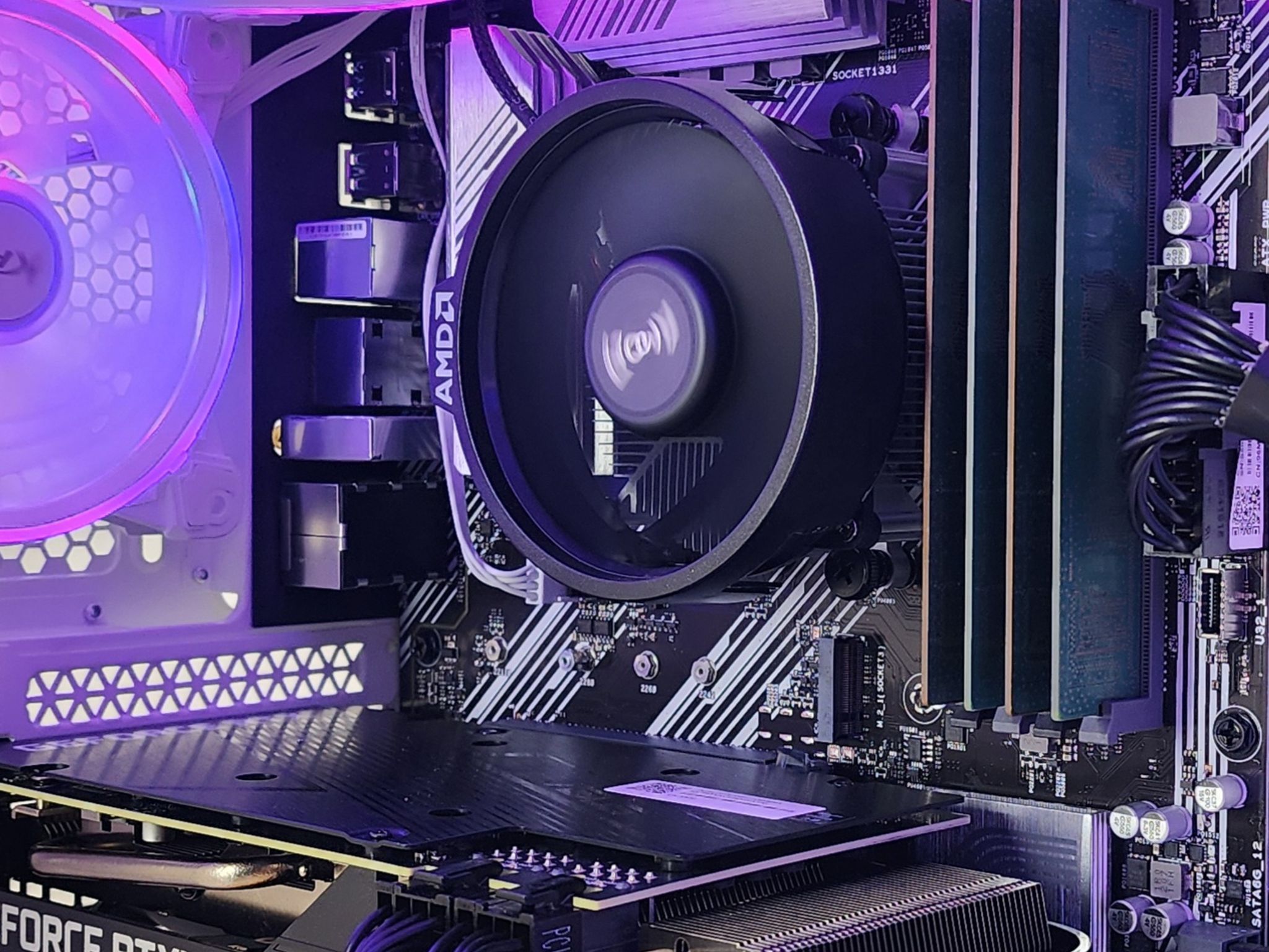 Gaming PC Ryzen 5 5500 16GB RAM 500GB SSD RTX 3060 Ti 8GB Windows 11 Computer