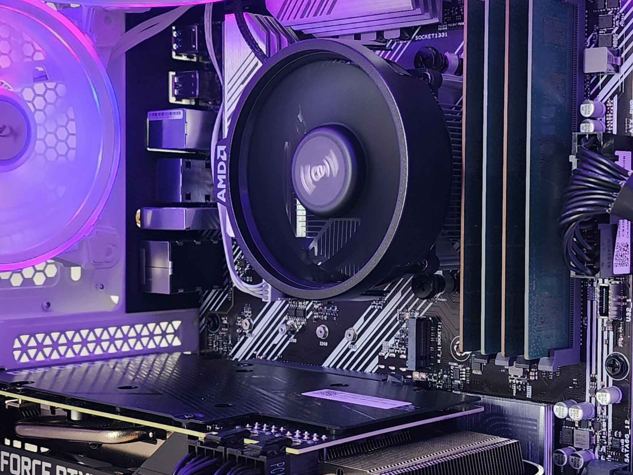 Gaming PC Ryzen 5 5500 16GB RAM 500GB SSD RTX 3060 Ti 8GB Windows 11 Computer