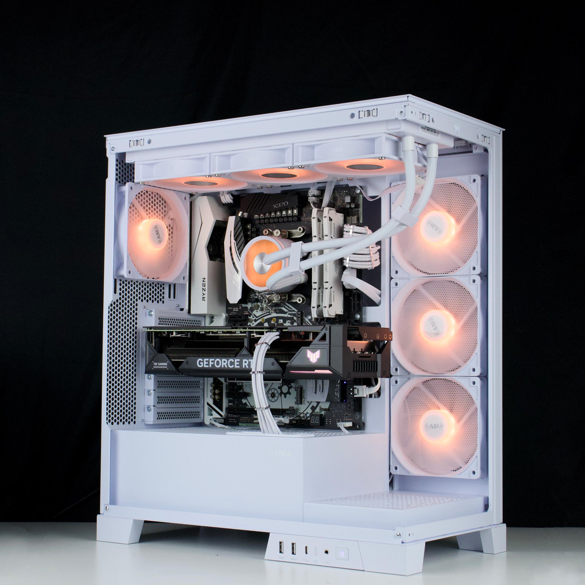 ❄️🧊💎- Whiteout 1440P Gaming PC | RTX 4070, Ryzen 7 5700X, 32GB RAM, 960GB SSD ❄️🧊💎