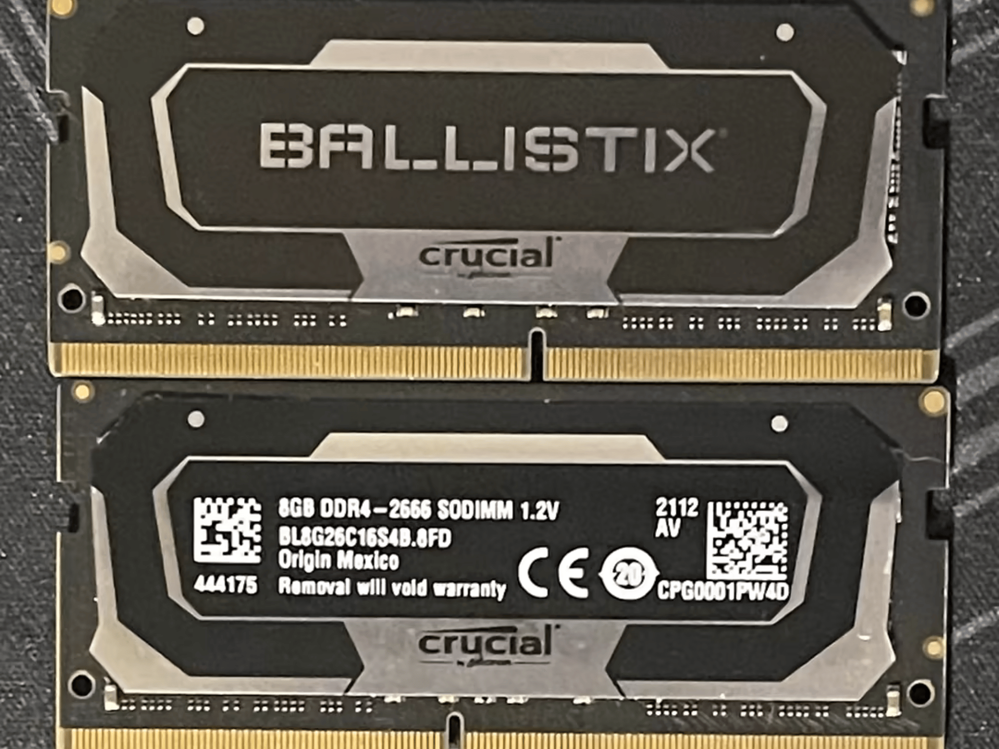 Crucial Ballistix 16GB 2x8GB 2666 SODIMM Memory
