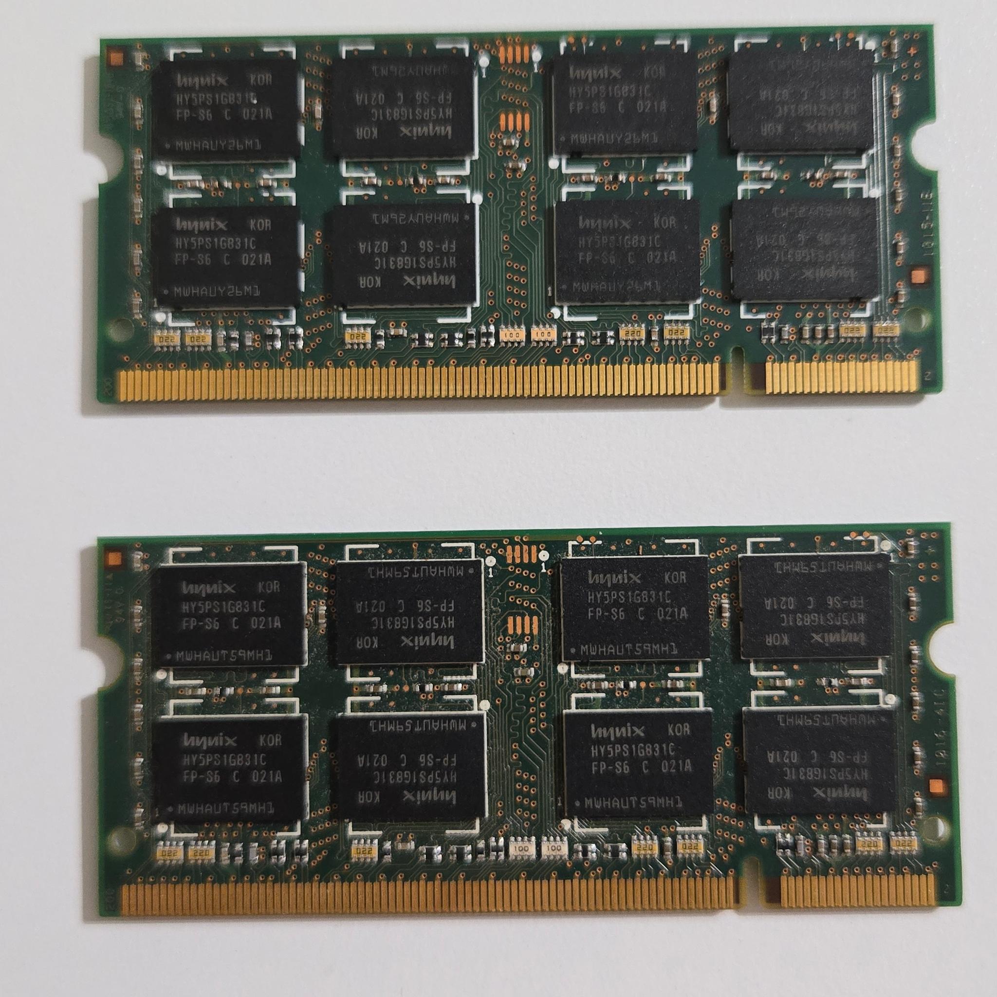 4GB (2x2GB) DDR2 Laptop RAM | Hynix HYMP125S64CP8-S6