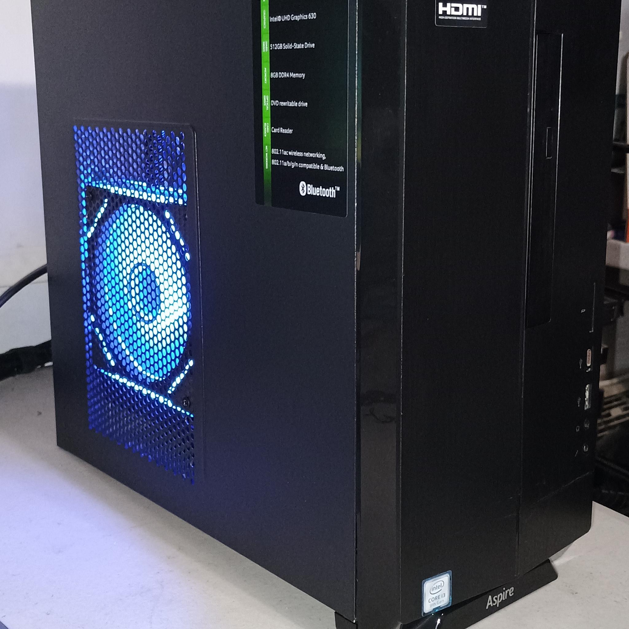 GTX 1050ti 4G | Quad-Core i3-9100 | 16GB (2x8G) | 512GB NVME | Upgraded for Gaming Acer PC