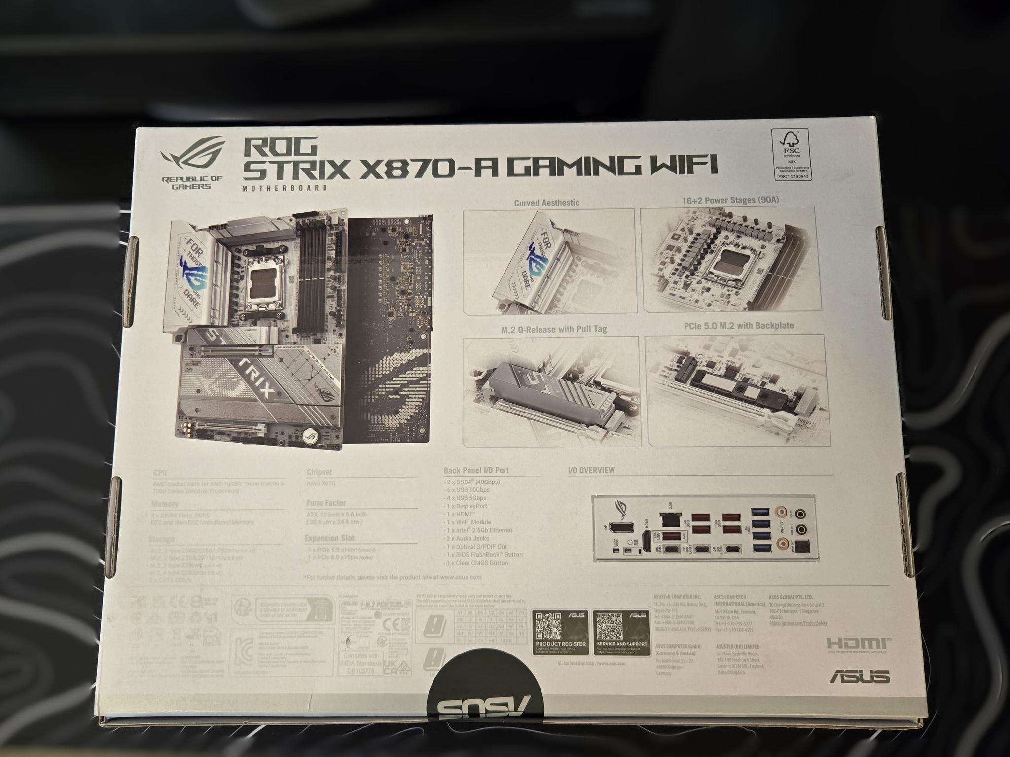 *New In Box* Asus ROG STRIX X870-A Gaming WiFi 7