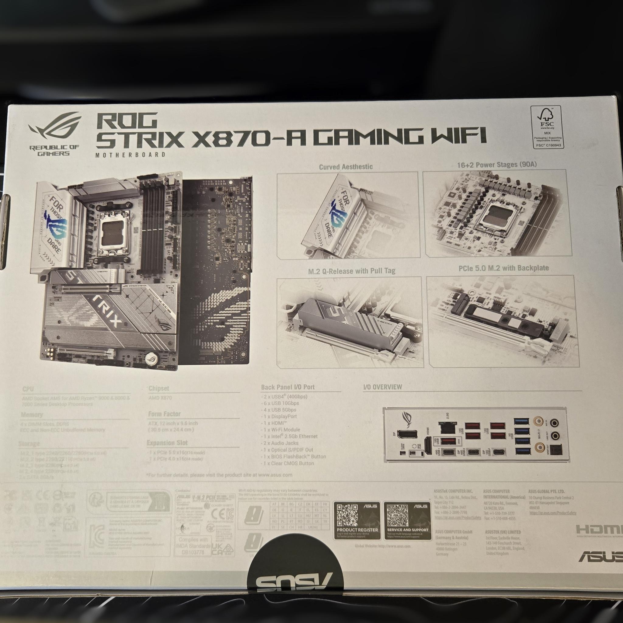 *New In Box* Asus ROG STRIX X870-A Gaming WiFi 7