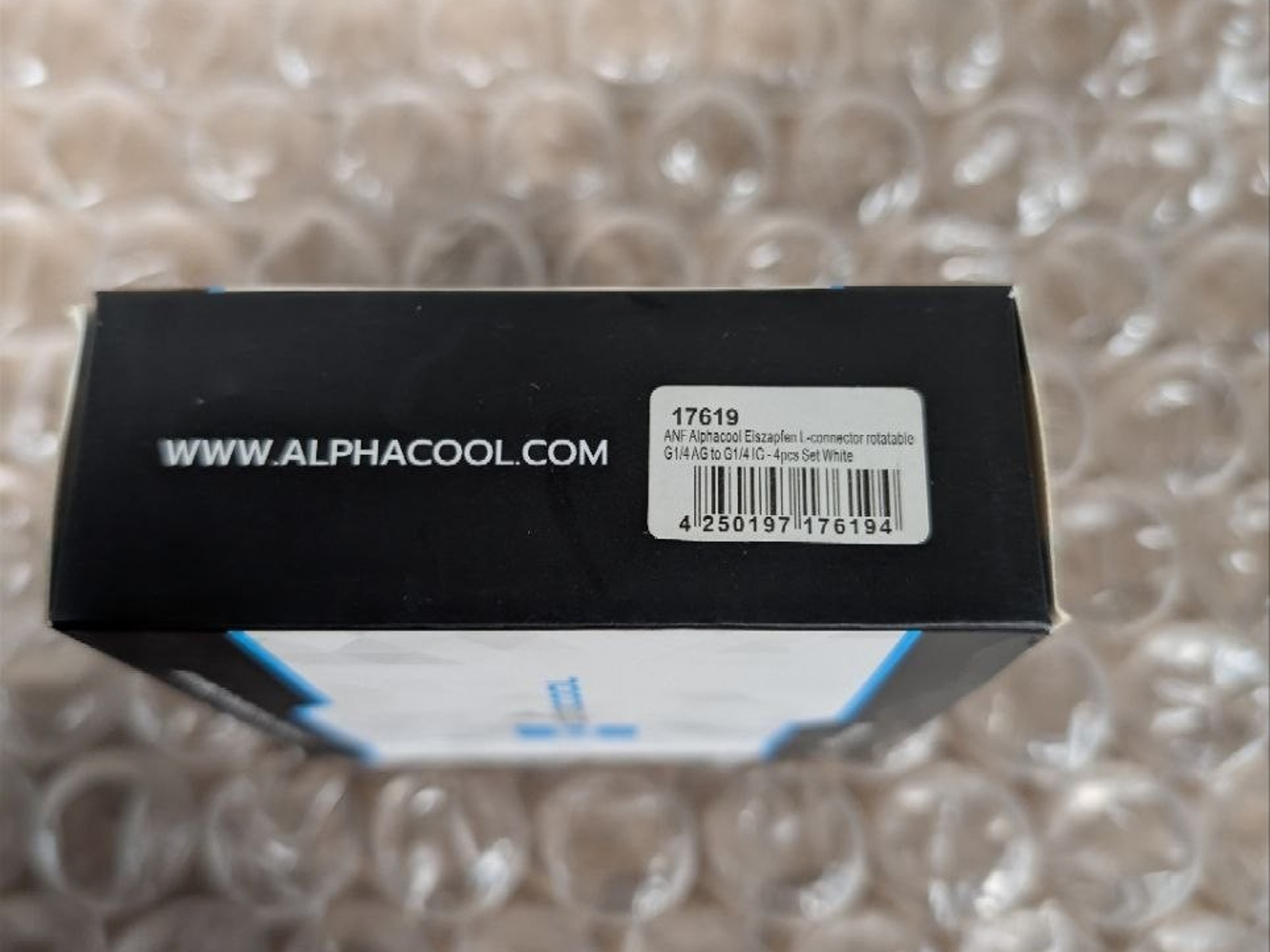 Alphacool Eiszapfen L-Connector Rotatable G1/4 AG to G1/4 IG-4pcs Set (17619)