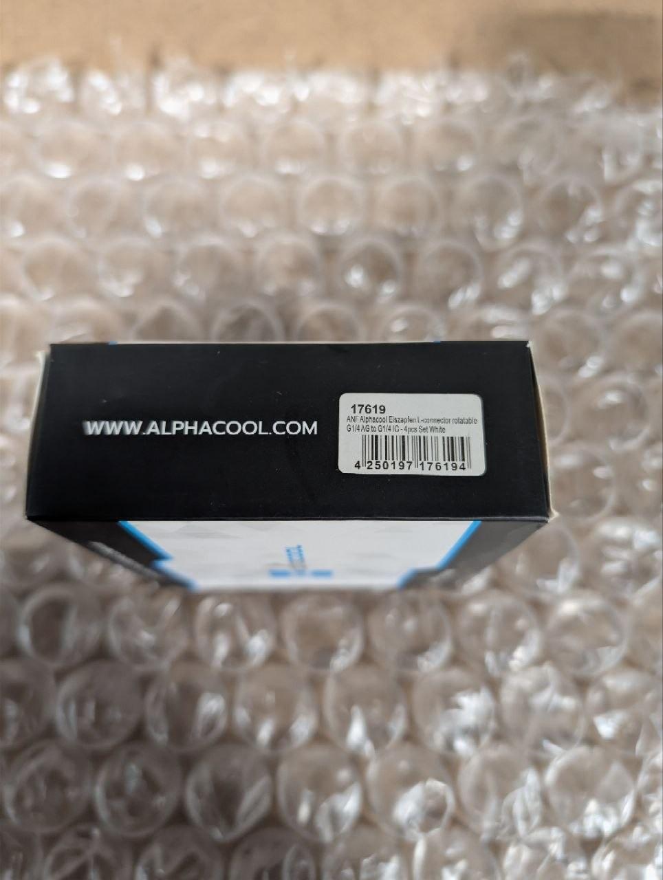 Alphacool Eiszapfen L-Connector Rotatable G1/4 AG to G1/4 IG-4pcs Set (17619)