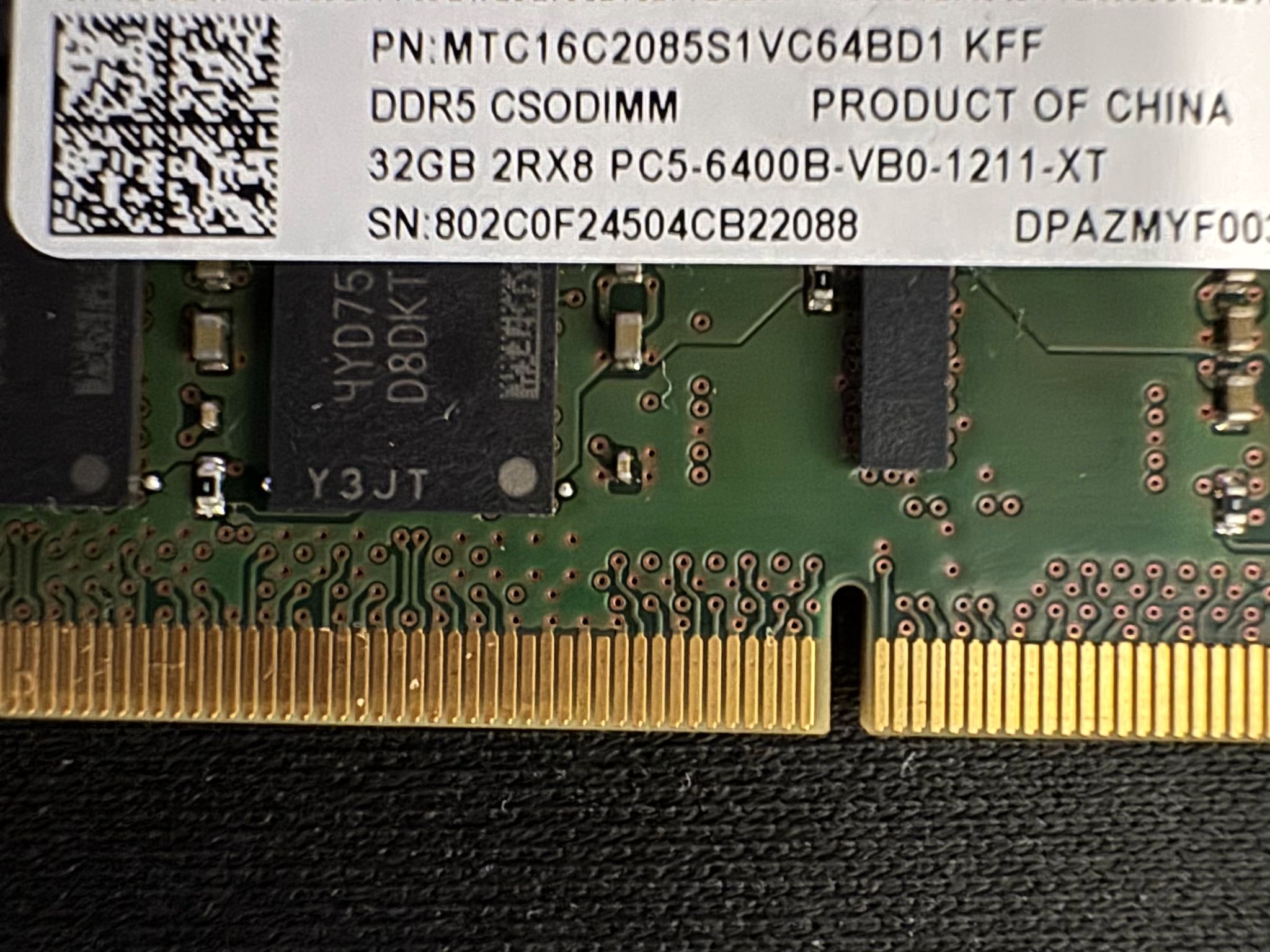 Crucial 64GB DDR5 RAM (2x32gb)