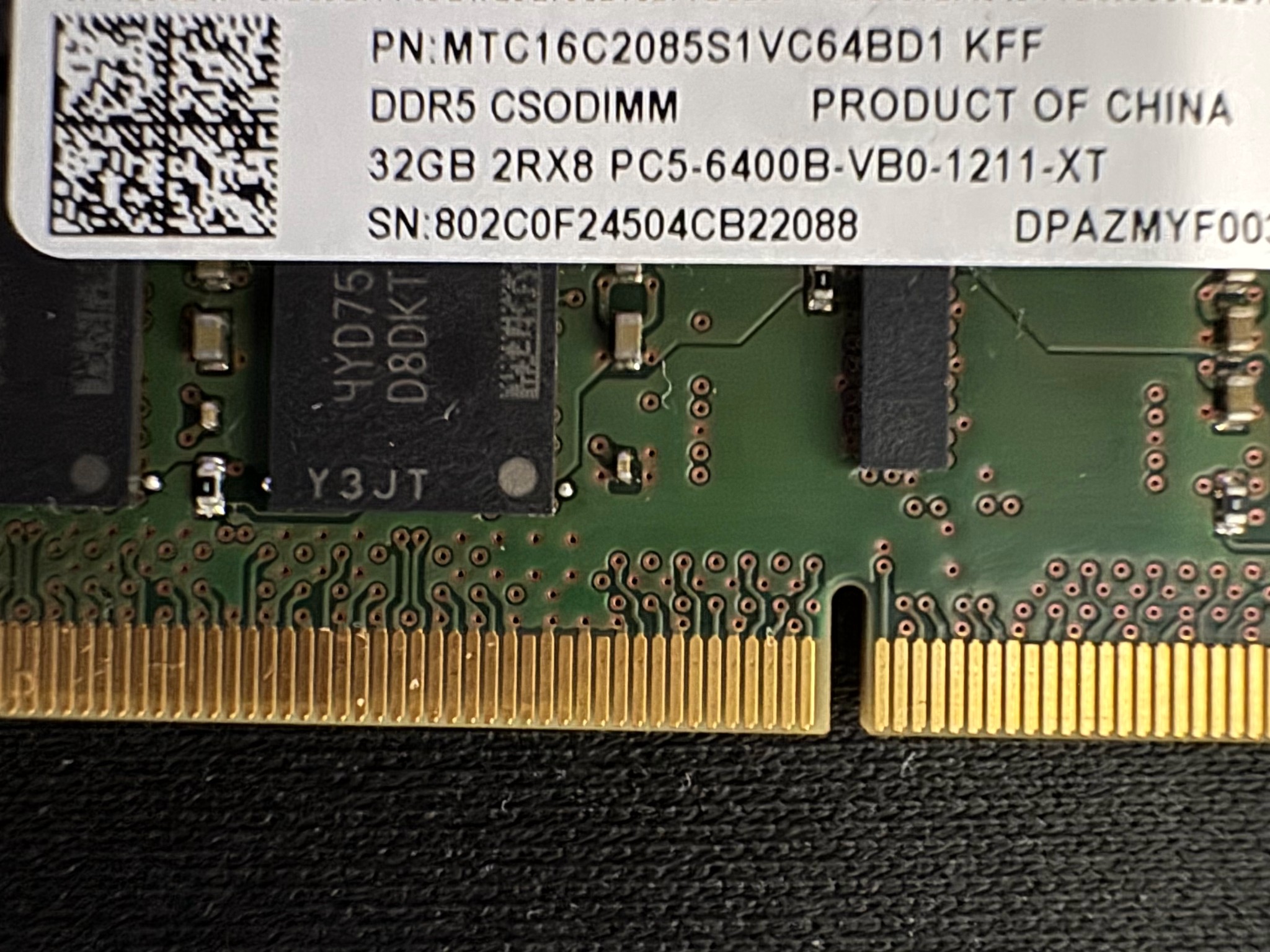 Crucial 64GB DDR5 RAM (2x32gb)