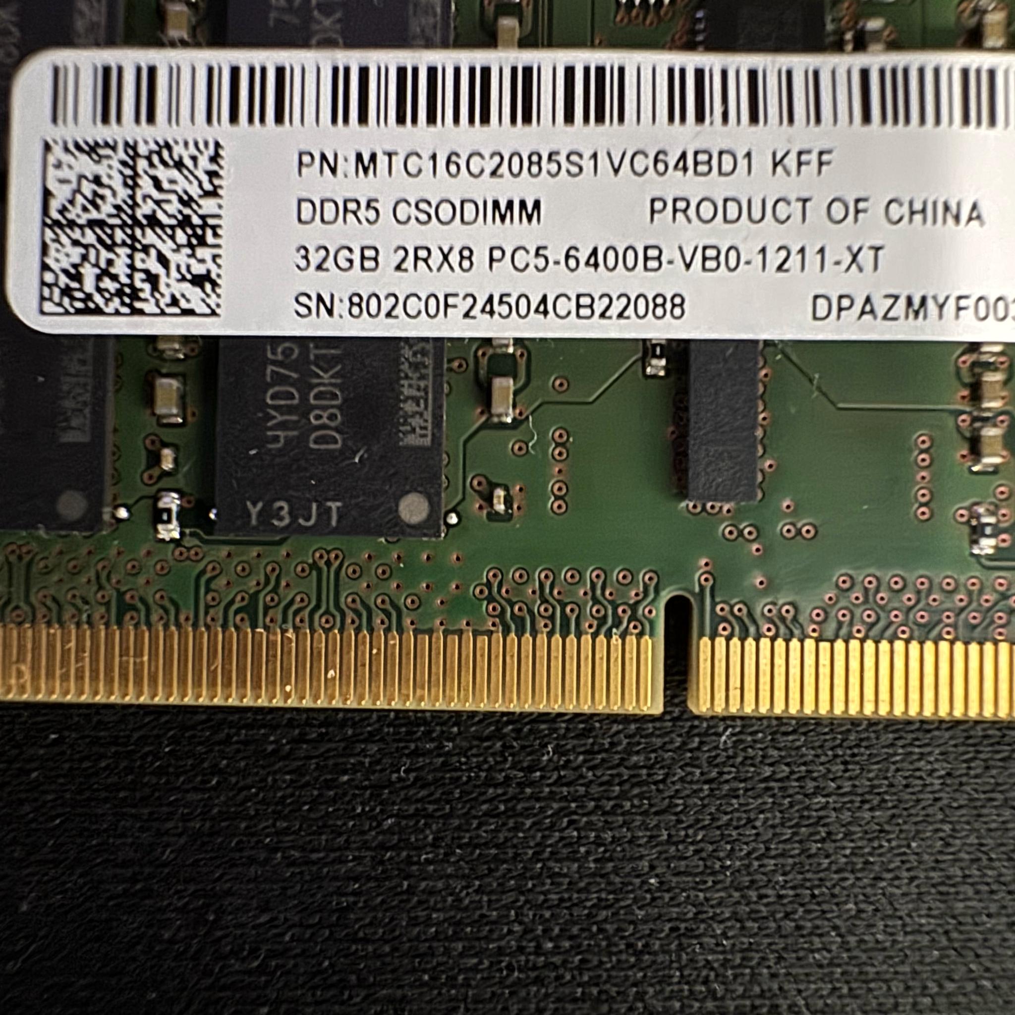 Crucial 64GB DDR5 RAM (2x32gb)