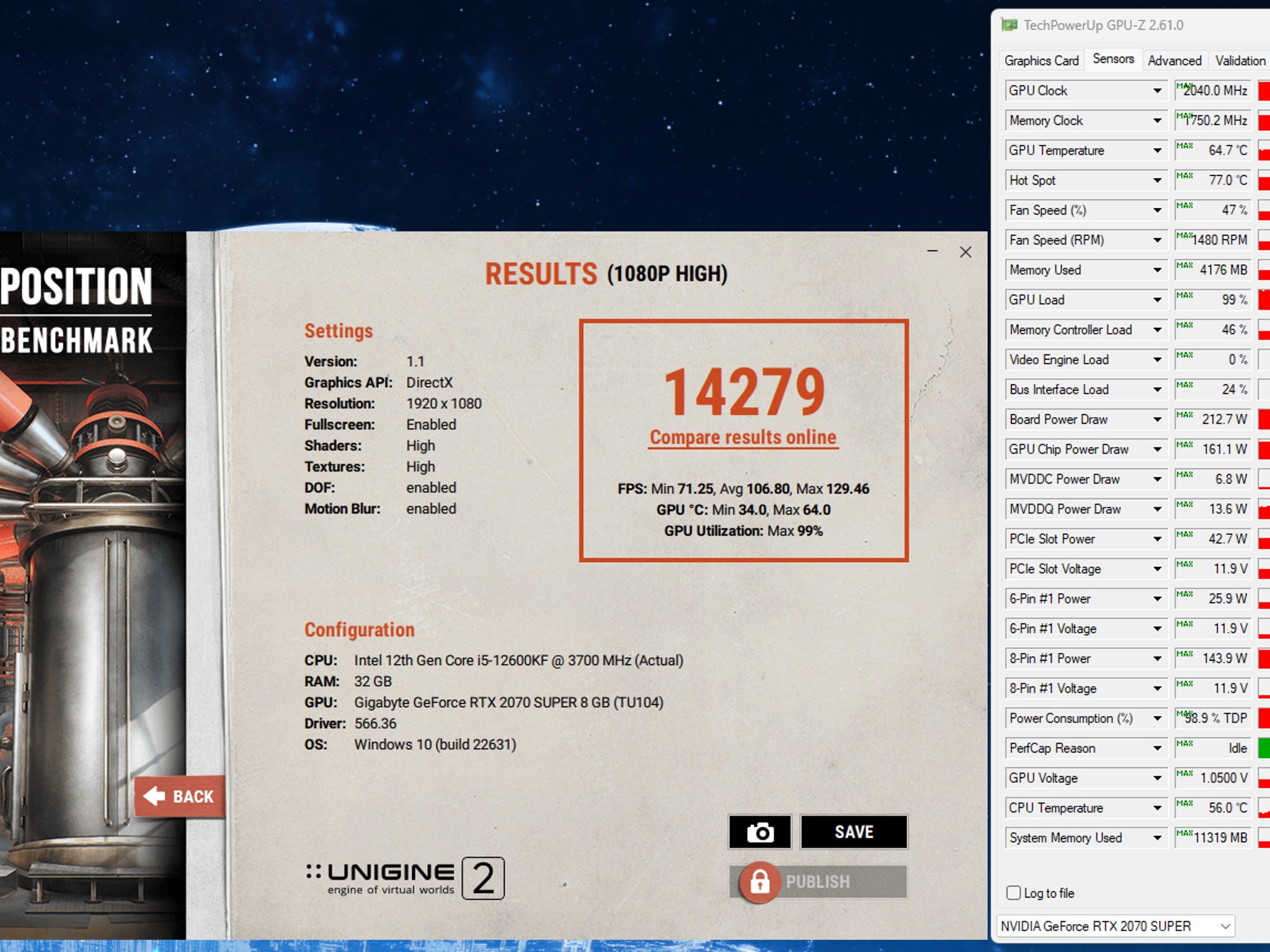 Gigabyte GeForce RTX 2070 SUPER Gaming OC 8GB GDDR6
