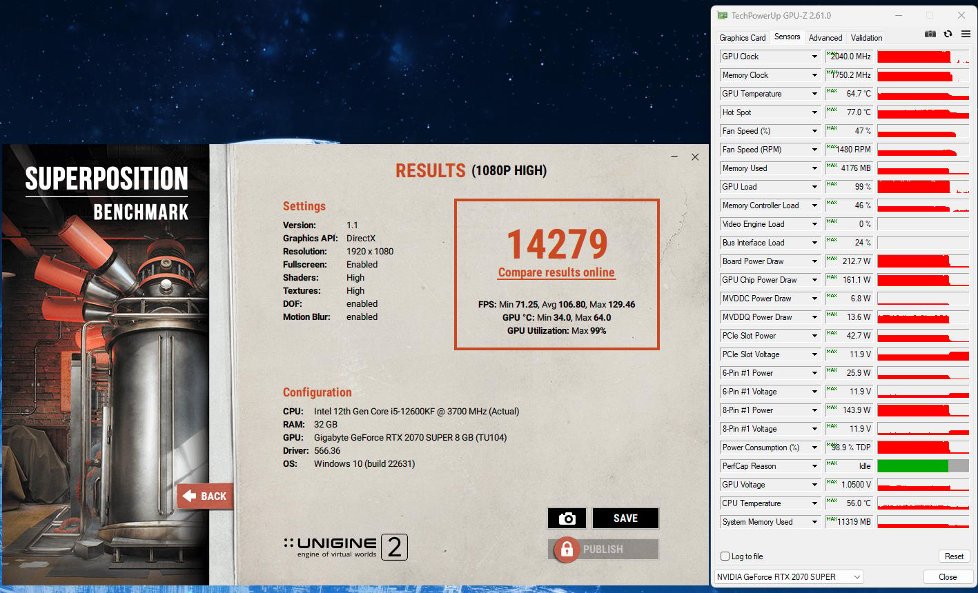 Gigabyte GeForce RTX 2070 SUPER Gaming OC 8GB GDDR6