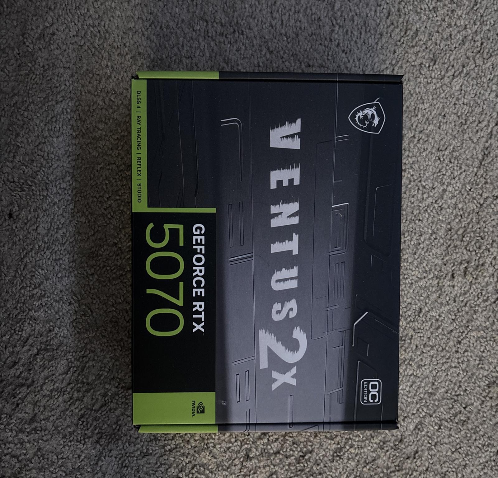 RTX 5070 12GB ventus 2x