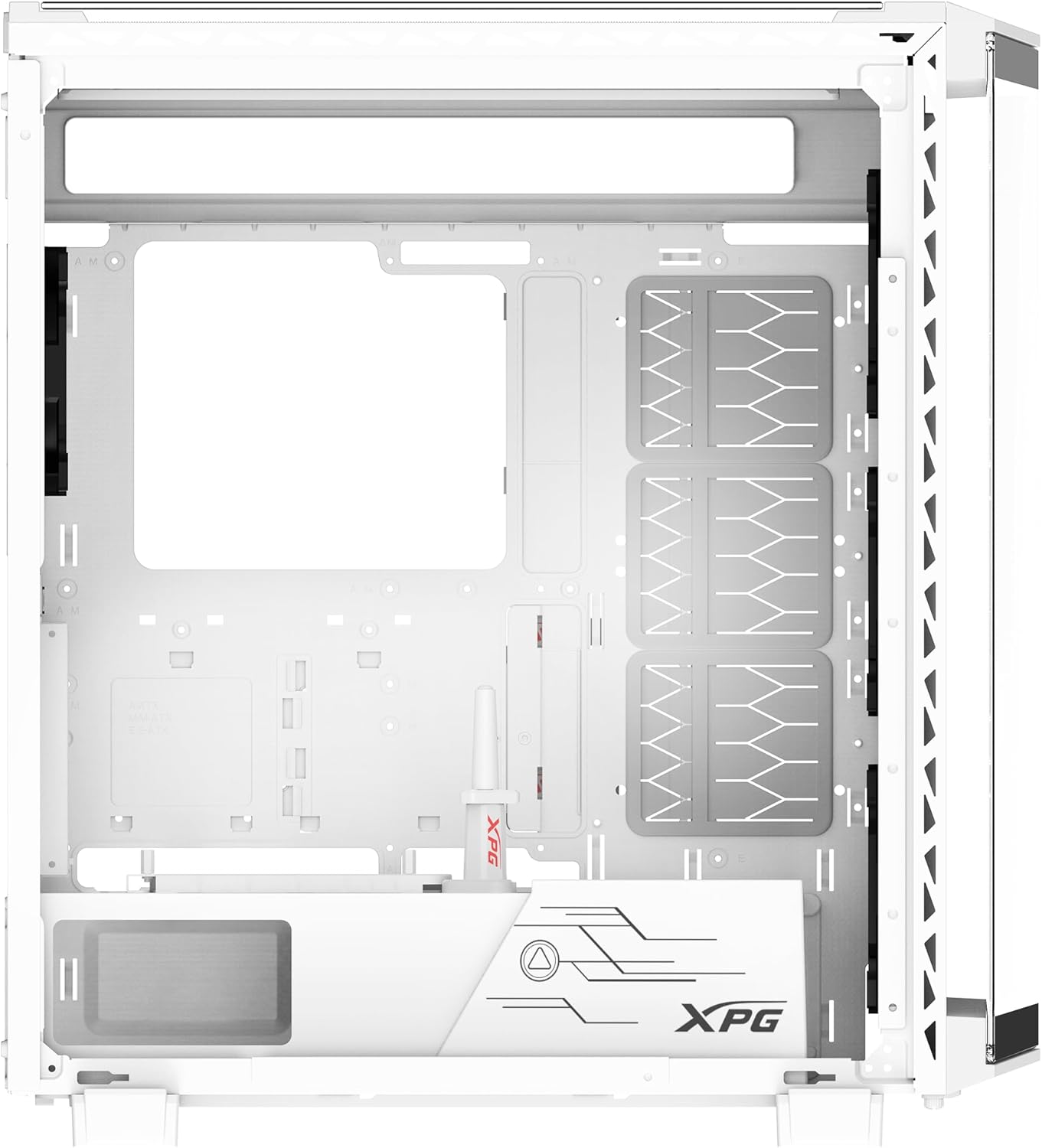 XPG Battlecruiser II Mid-Tower ATX PC White Computer Gaming Case