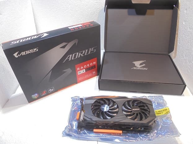 Gigabyte Aorus Radeon RX570 4G Very Clean Like New Open Box condition