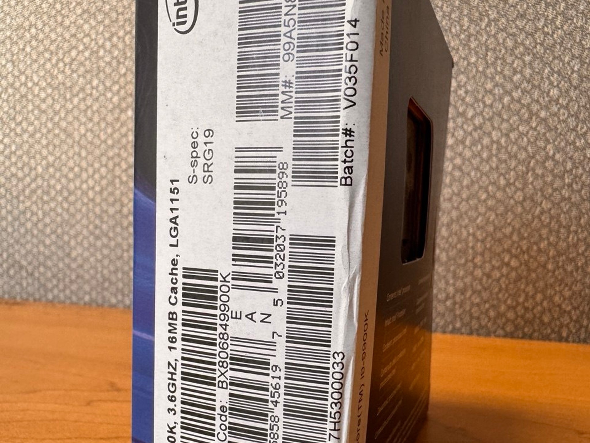 Intel Core i9-9900K 3.6GHz 8-Core CPU (BX80684I99900K) NEW Sealed LGA1151