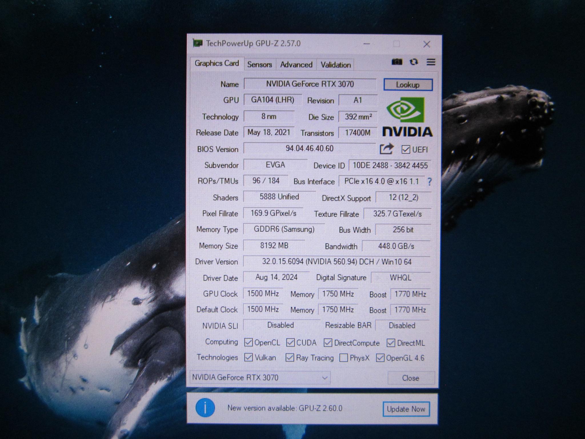 EVGA GeForce RTX 3070 XC3 ULTRA GAMING, 08G-P5-3755-RL, 8GB GDDR6, ARGB LED, Metal Backplate