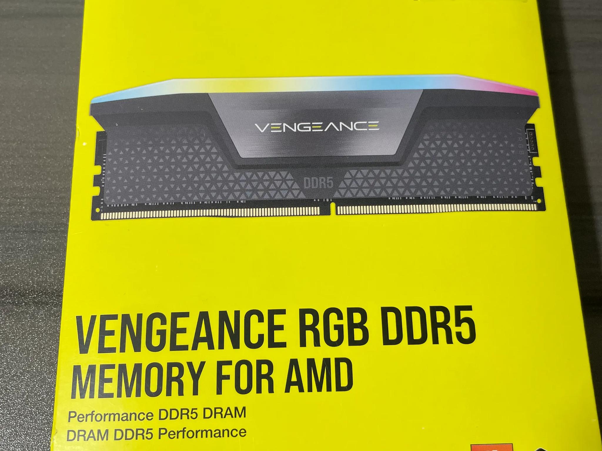 LIKE NEW IN BOX Corsair Vengeance RGB DDR5 32GB (2x16GB) 6000Mhz CL36