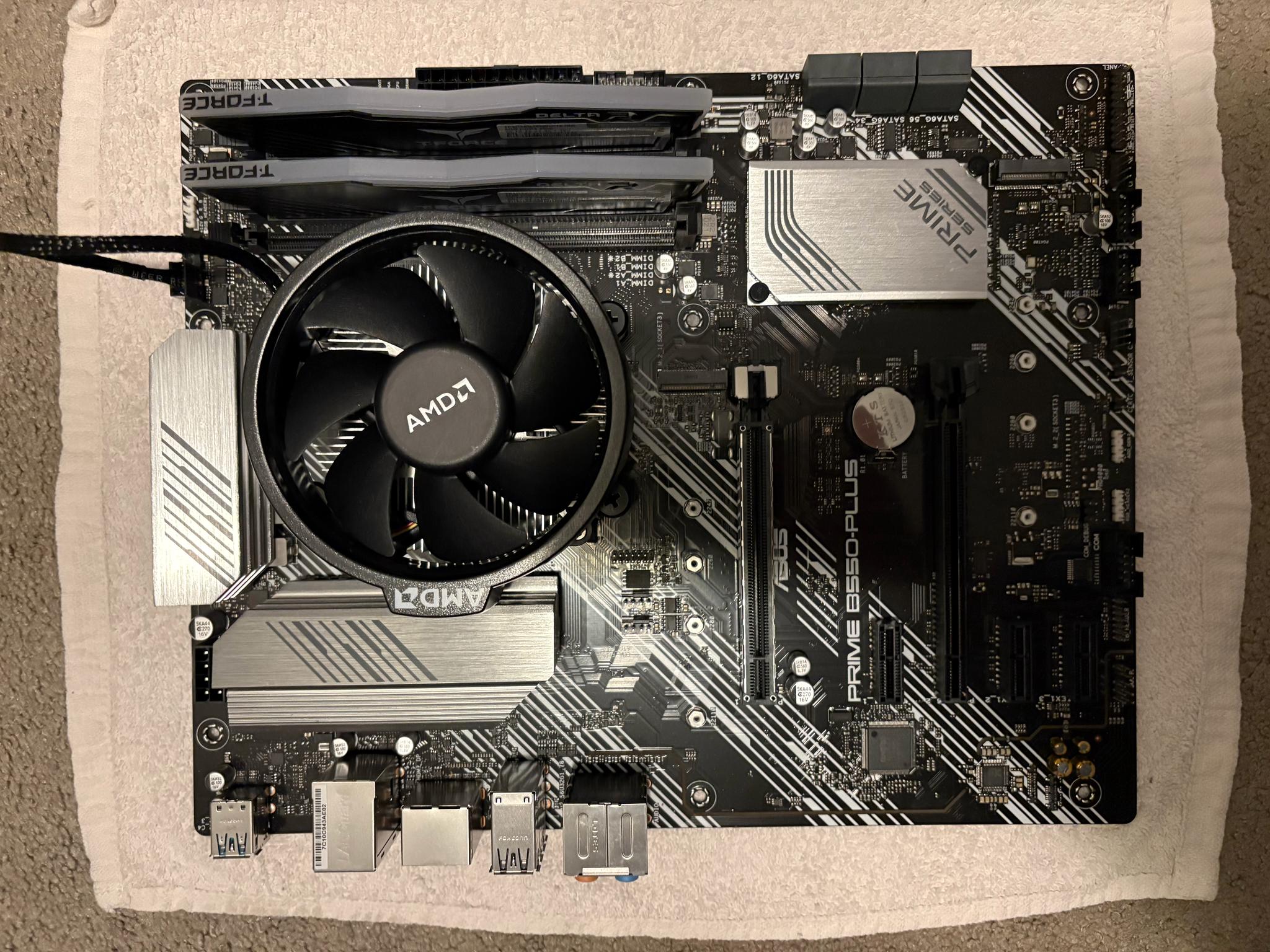 AMD Ryzen 5500 | 16GB T-FORCE Delta 3600 DDR4 | ASUS PRIME B550-PLUS