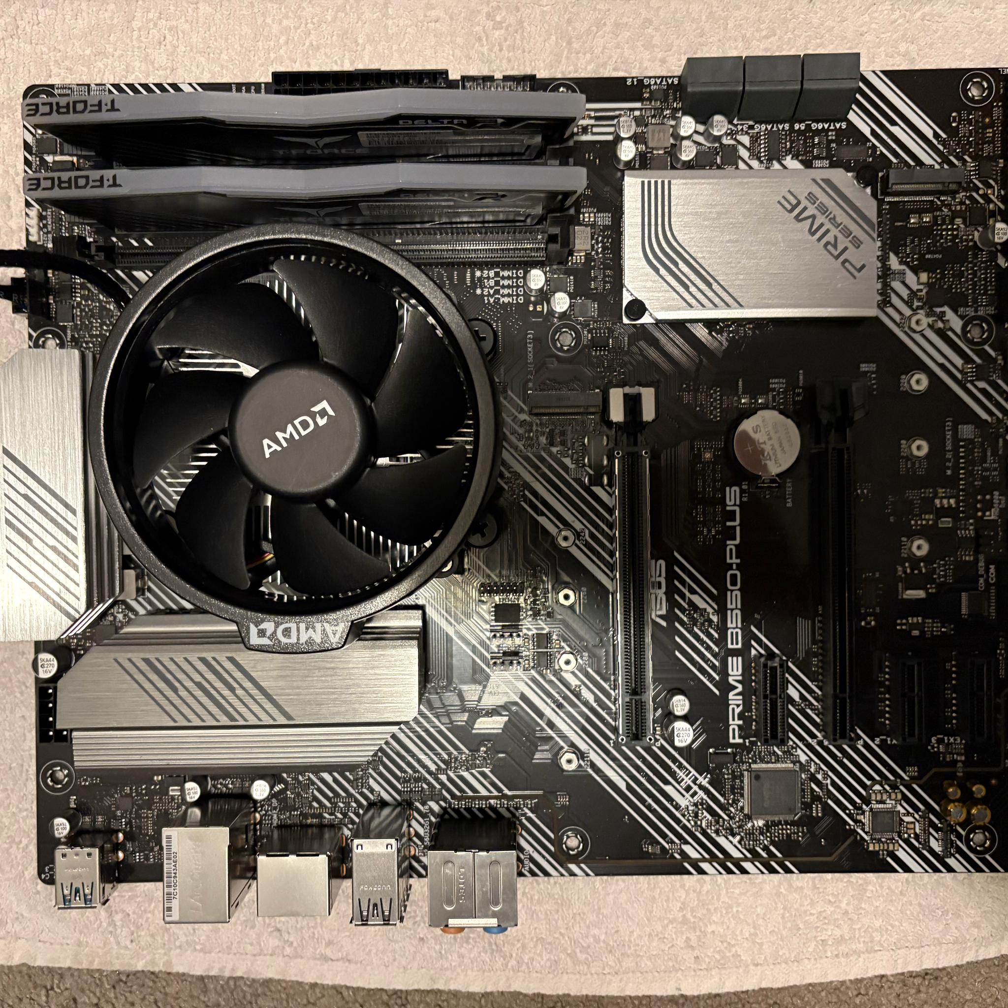 AMD Ryzen 5500 | 16GB T-FORCE Delta 3600 DDR4 | ASUS PRIME B550-PLUS