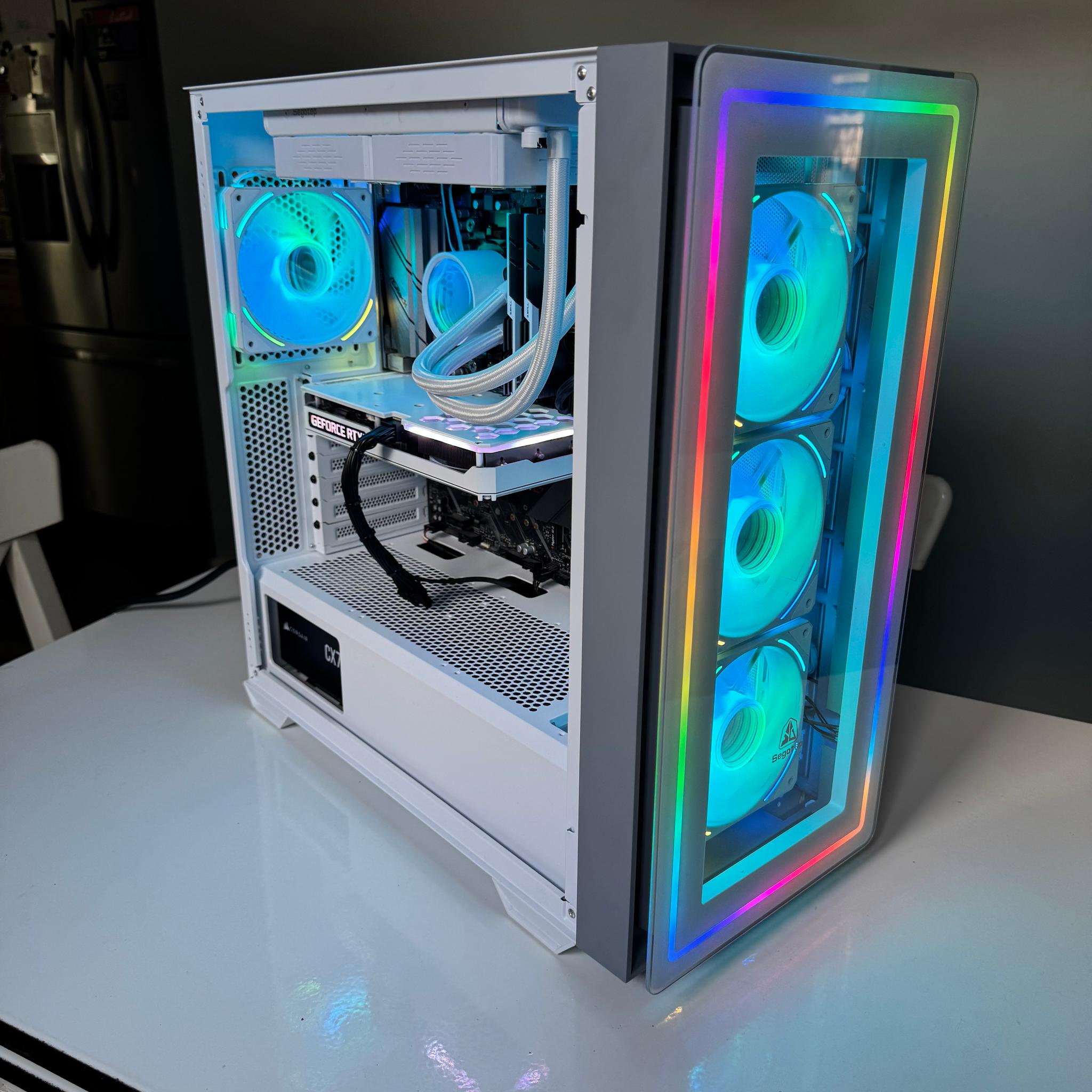 White Phantom | Custom Gaming PC | 3060 TI - R5 3600 - 16GB Ram - 512 SSD