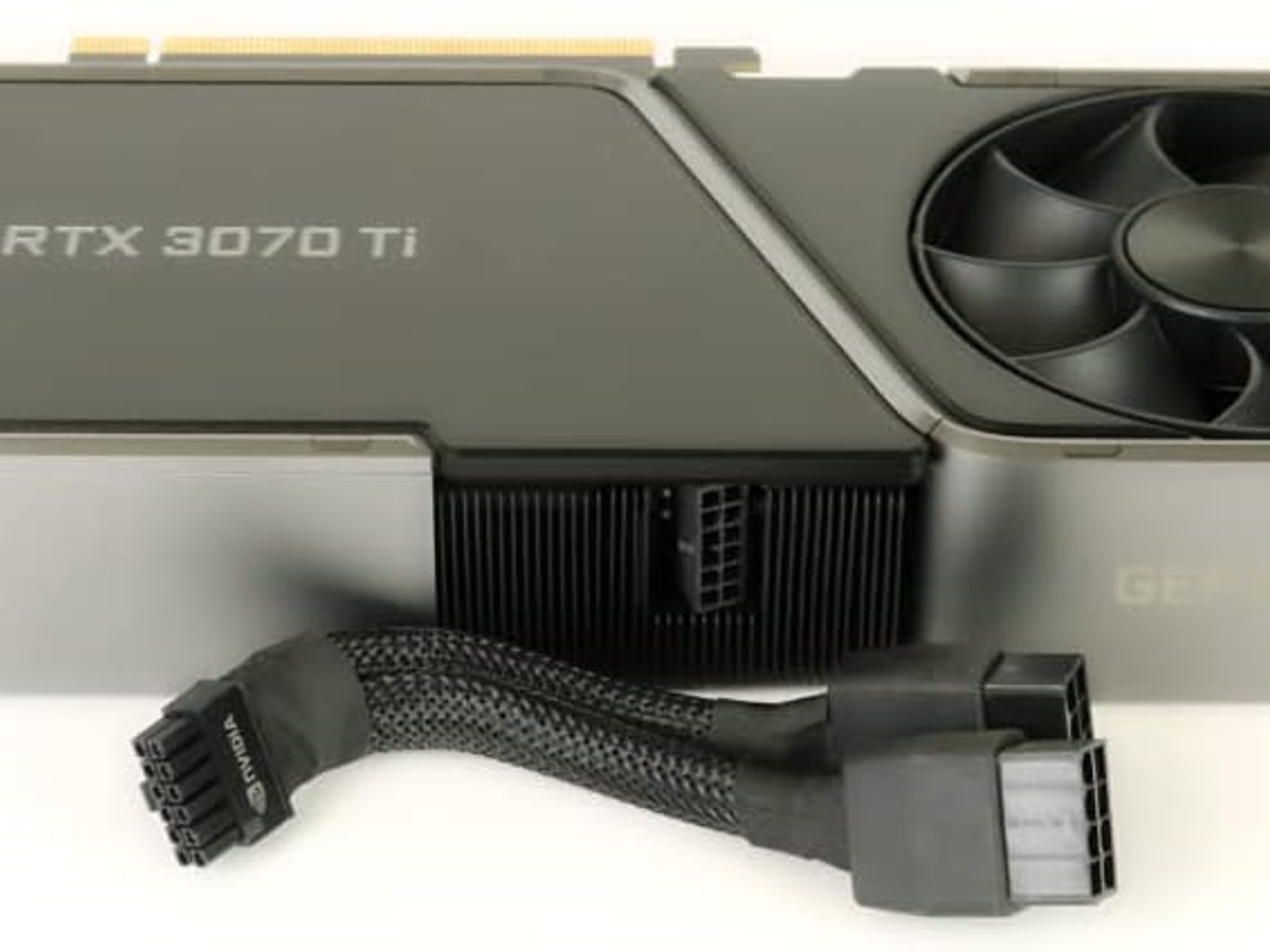 NVIDIA GeForce RTX 3070 Ti Founders Edition 8GB GDDR6X PCI Express 4.0 Graphics Card Titanium/Black