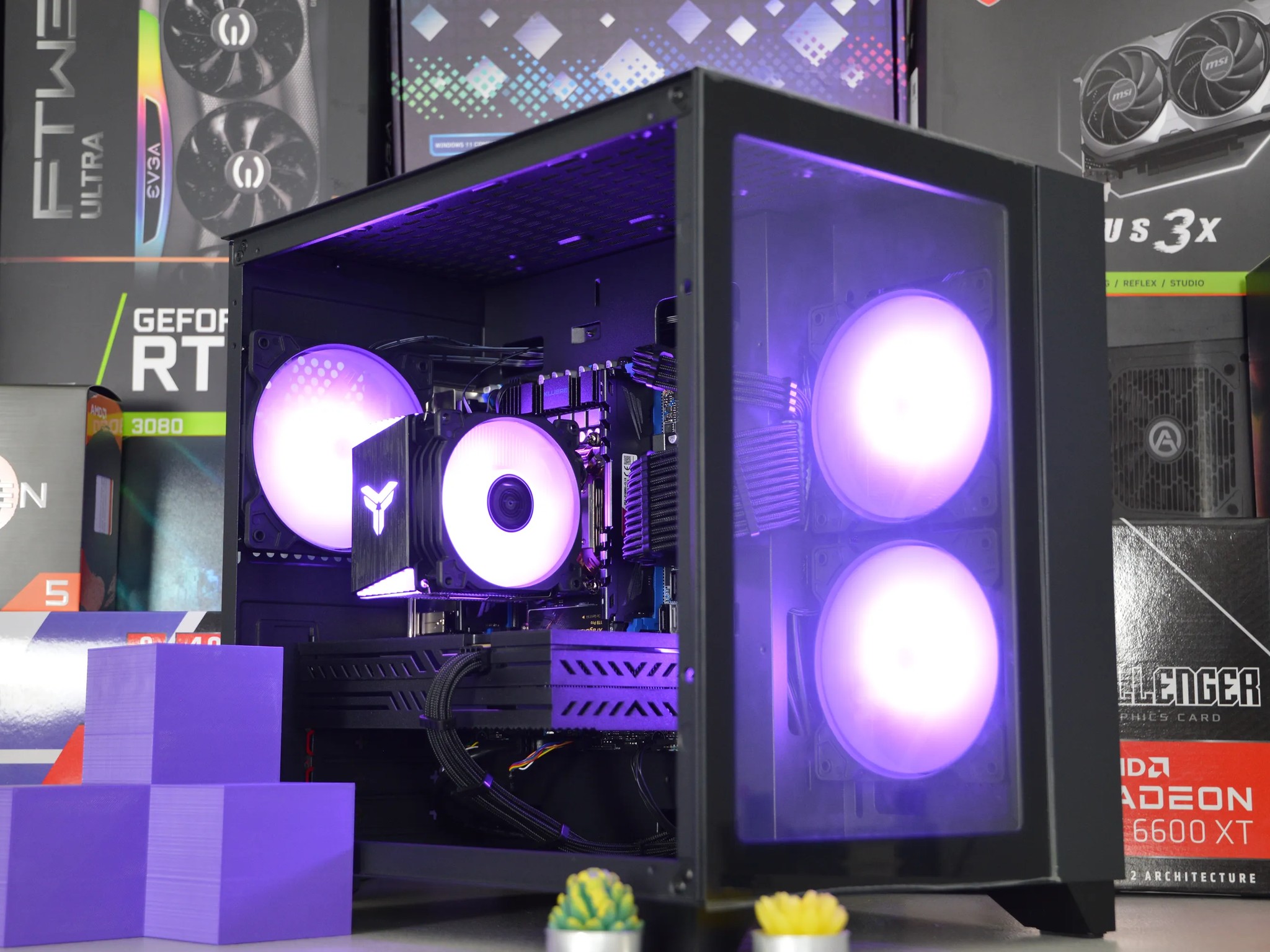 🟣⚫️| RX 580 8GB | INTEL XEON E5 2670 V3 | 16GB DDR4 RAM | 1TB NVME SSD | Royal Darkness |