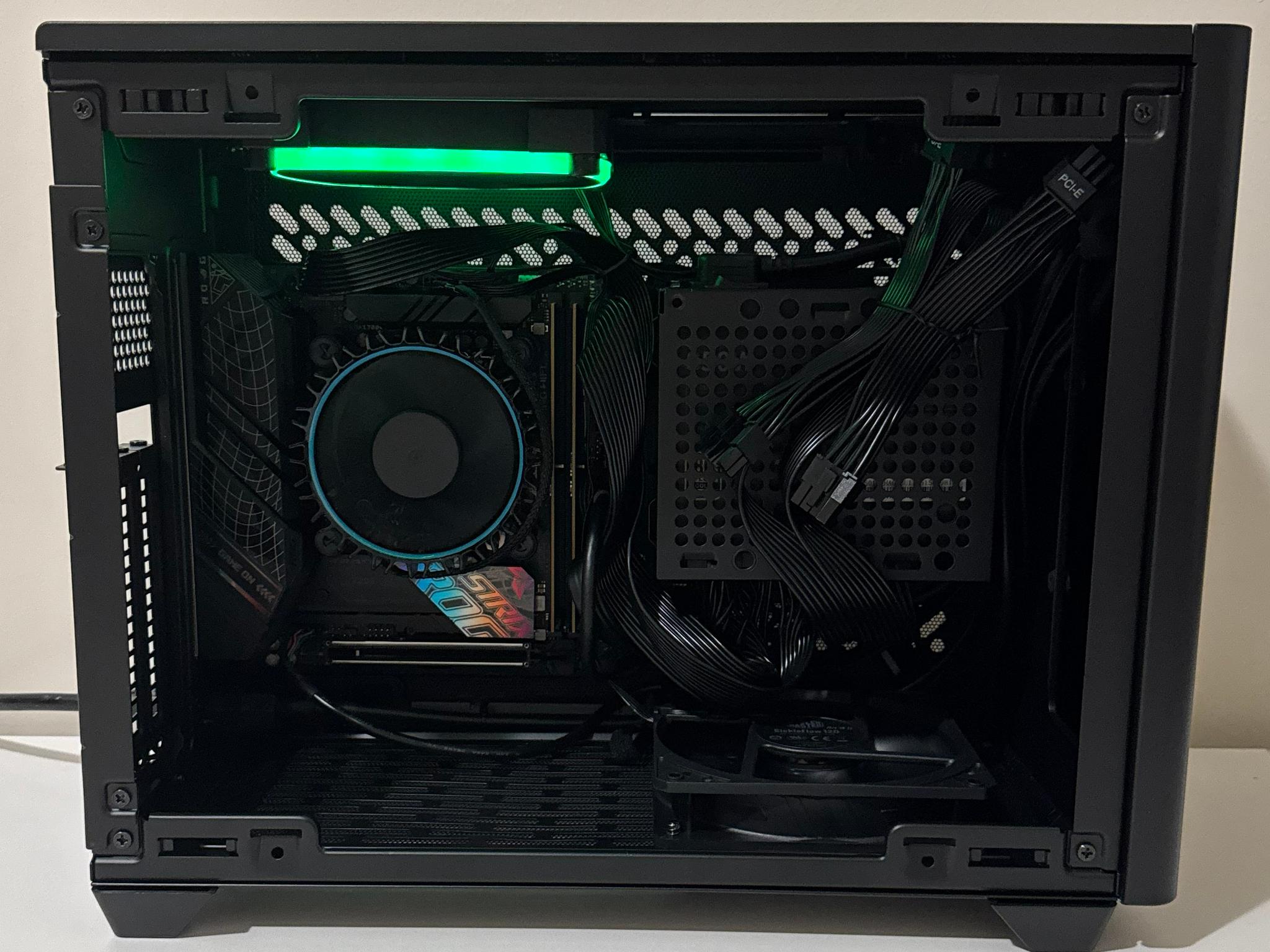 ITX ASUS ROG Strix 32GB DDR5 Intel Core i5 12400 1TB NVMe SSD NR200P V2 B760-I Mini Barebone PC