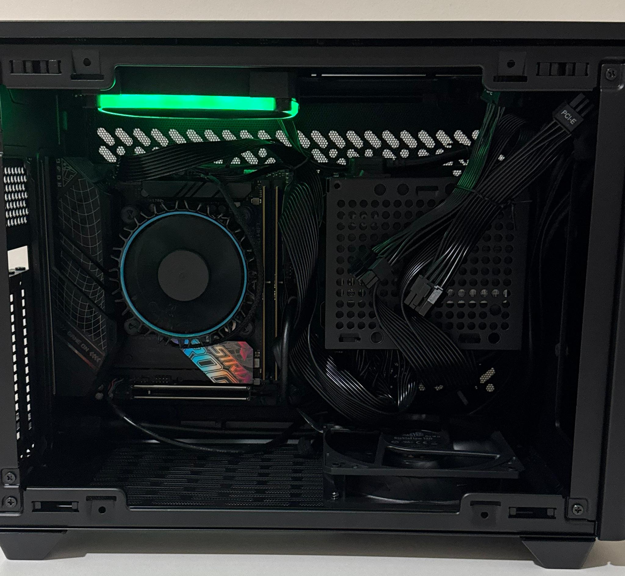 ITX ASUS ROG Strix 32GB DDR5 Intel Core i5 12400 1TB NVMe SSD NR200P V2 B760-I Mini Barebone PC