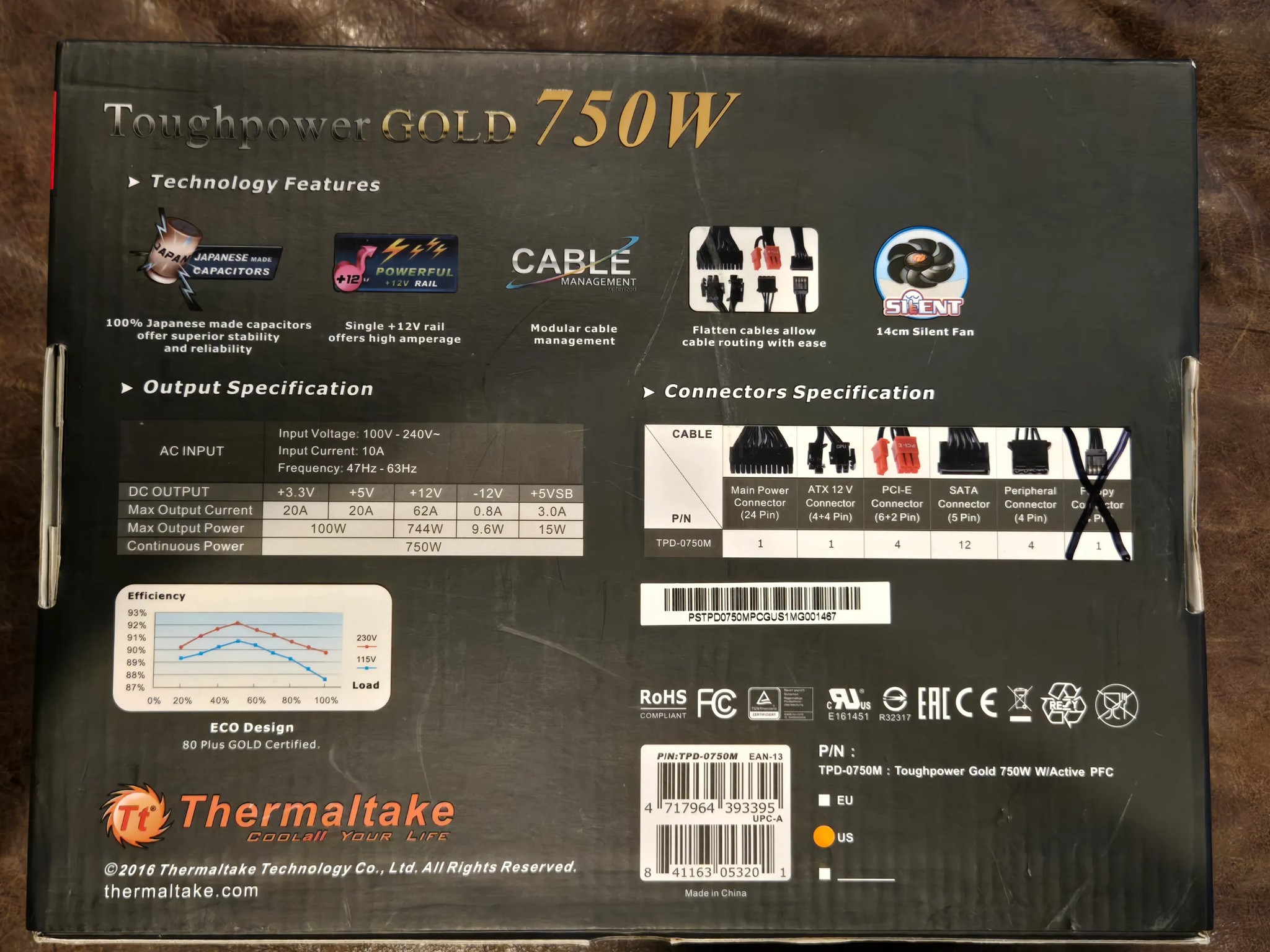 Thermaltake Toughpower 750W Gold (Modular)