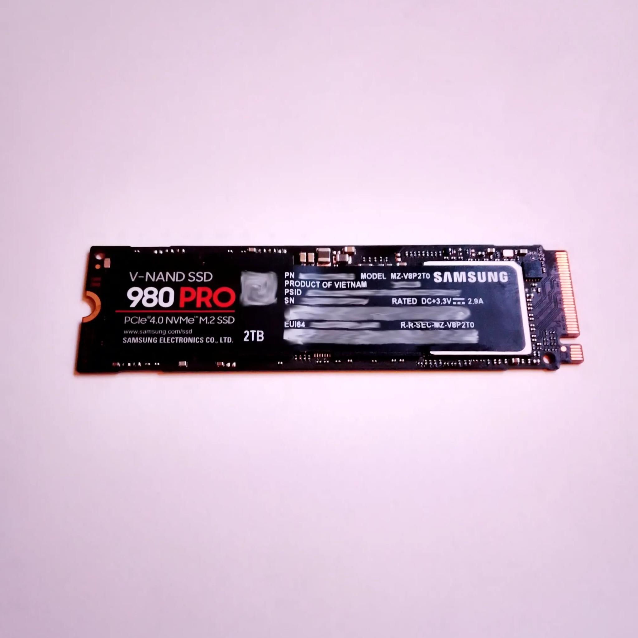 Samsung 980 PRO 2TB NVMe M.2 SSD