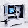 Custom White Gaming PC Build RX 570
