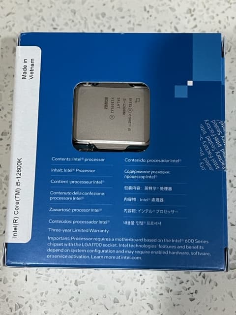 Intel Core i5-12600K Alder Lake 3.7GHz Ten-Core LGA 1700 Boxed Processor - Heatsink Not Included
