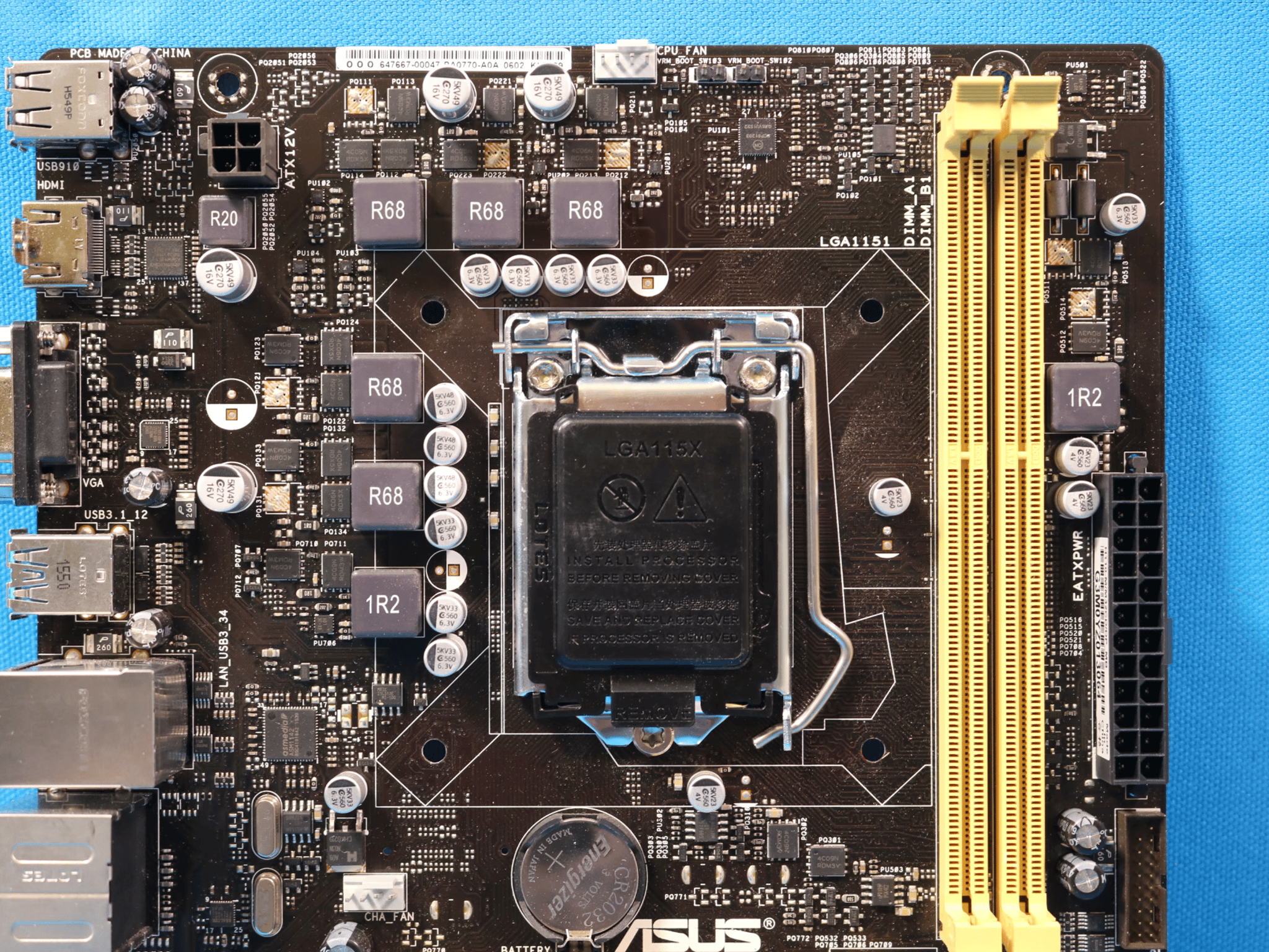 Asus H110-M/M32CD/DP_MB Intel LGA1151/Socket H4 DDR3L MicroATX Desktop Motherboard & I/O Shield
