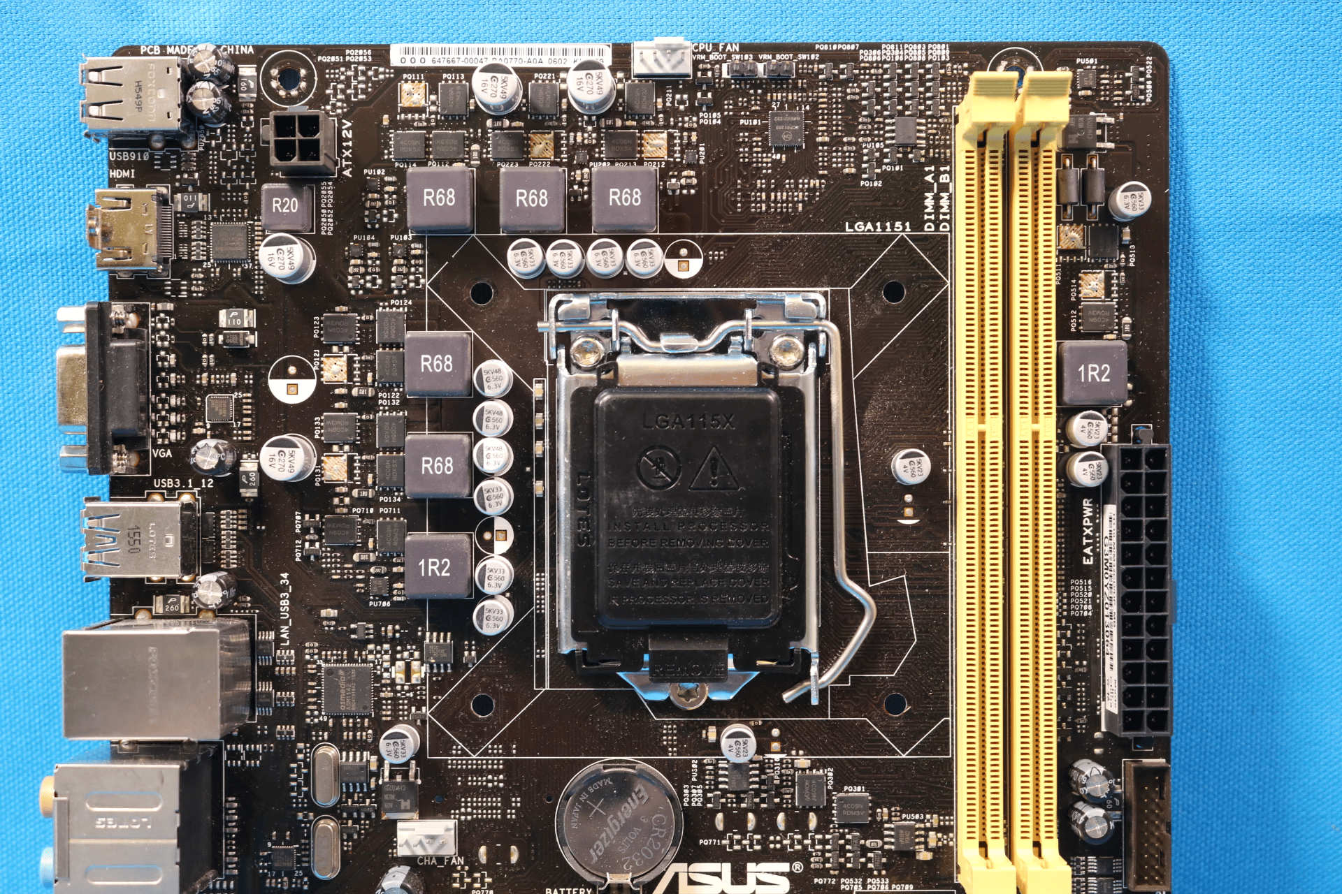 Asus H110-M/M32CD/DP_MB Intel LGA1151/Socket H4 DDR3L MicroATX Desktop Motherboard & I/O Shield
