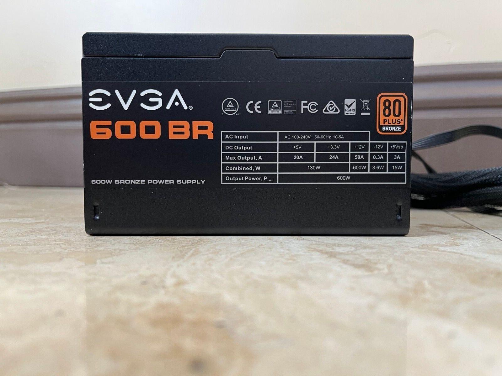 EVGA 600 BR, 80+ BRONZE 600W Power Supply