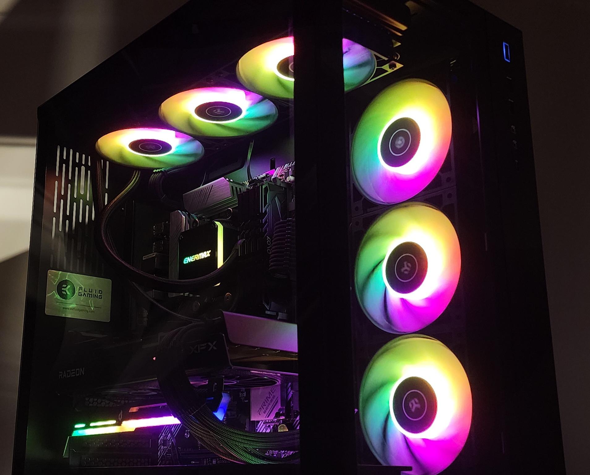 Gaming PC Ryzen 9 5950X 32GB RAM 1TB SSD RX 7800 XT 16GB Windows 11 Computer