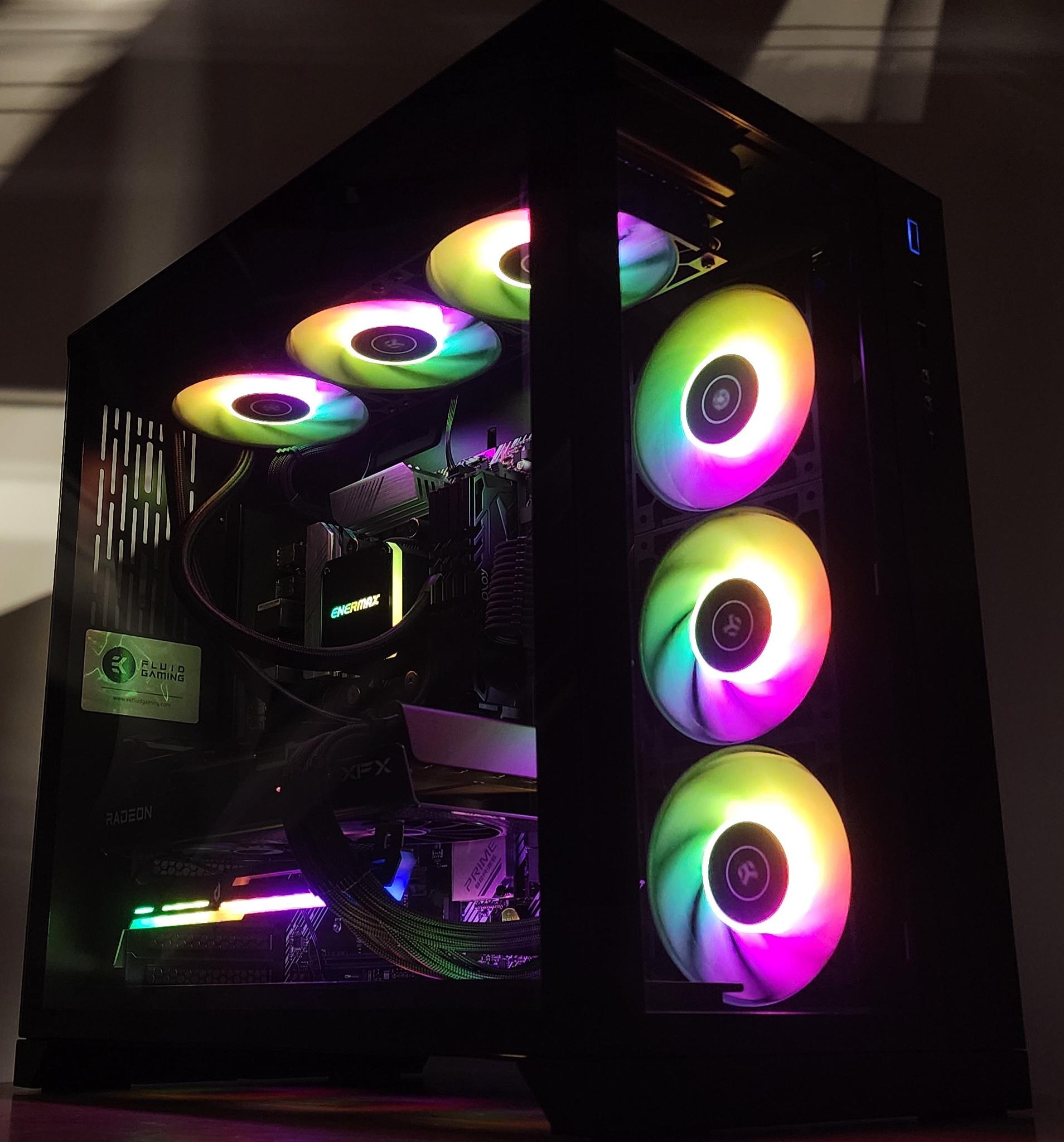 Gaming PC Ryzen 9 5950X 32GB RAM 1TB SSD RX 7800 XT 16GB Windows 11 Computer