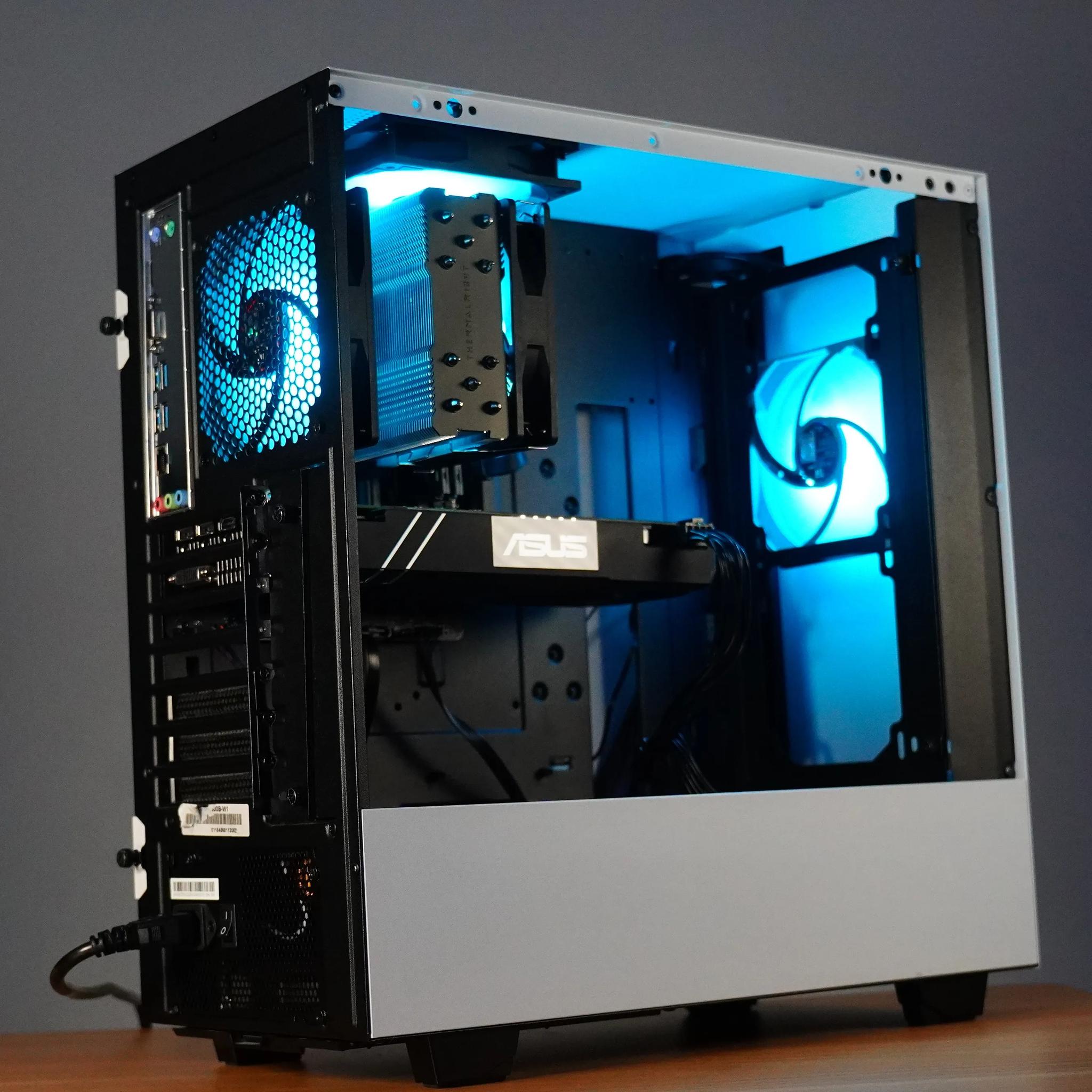 GTX 1080 + Ryzen 2600 Custom Gaming PC! ARGB!