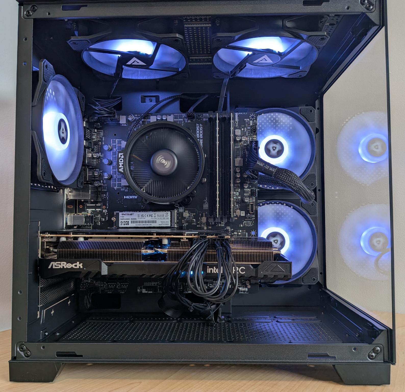 Echelon Vector Gaming PC | Ryzen 5 5500 | Intel ARC A750 | 16GB DDR4 | 512GB SSD