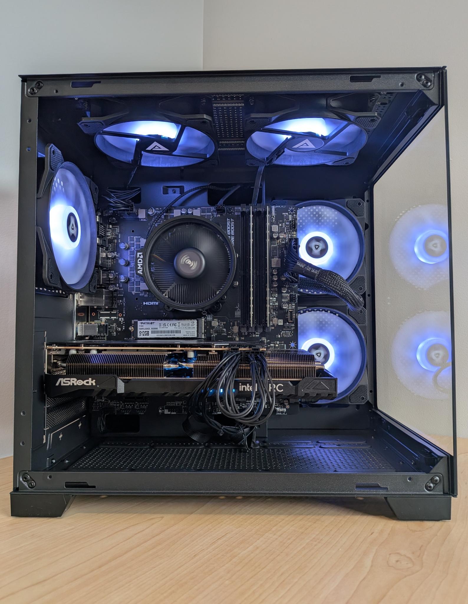 Echelon Vector Gaming PC | Ryzen 5 5500 | Intel ARC A750 | 16GB DDR4 | 512GB SSD